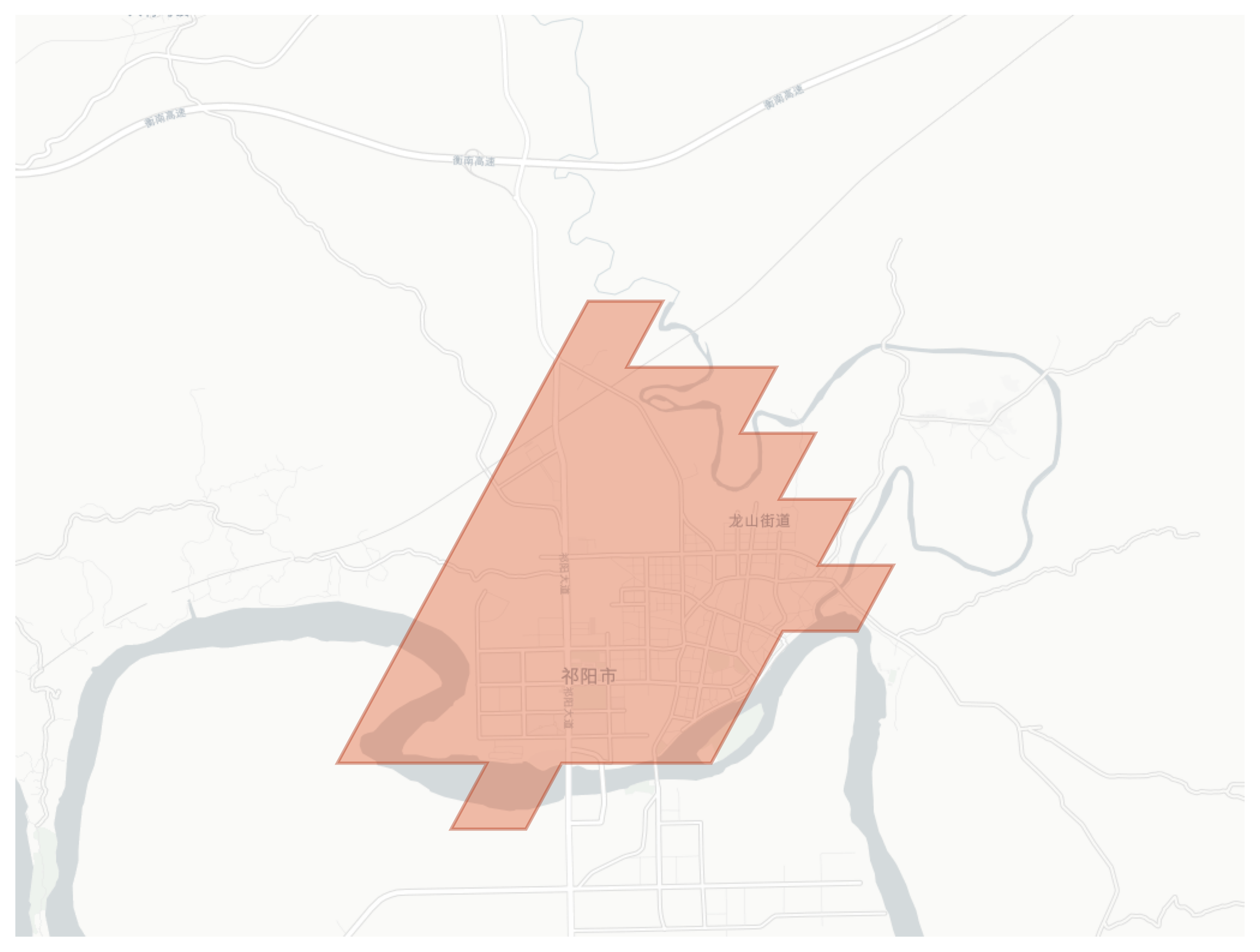Qiyang geographic map