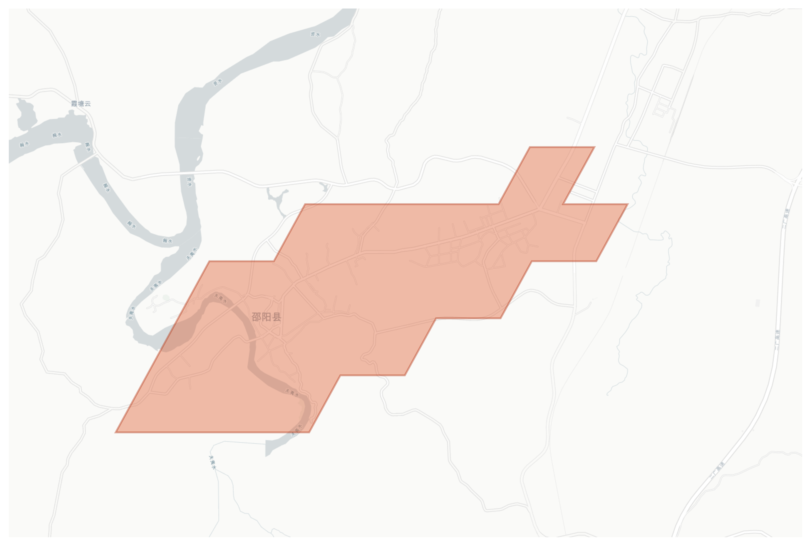Shaoyang geographic map