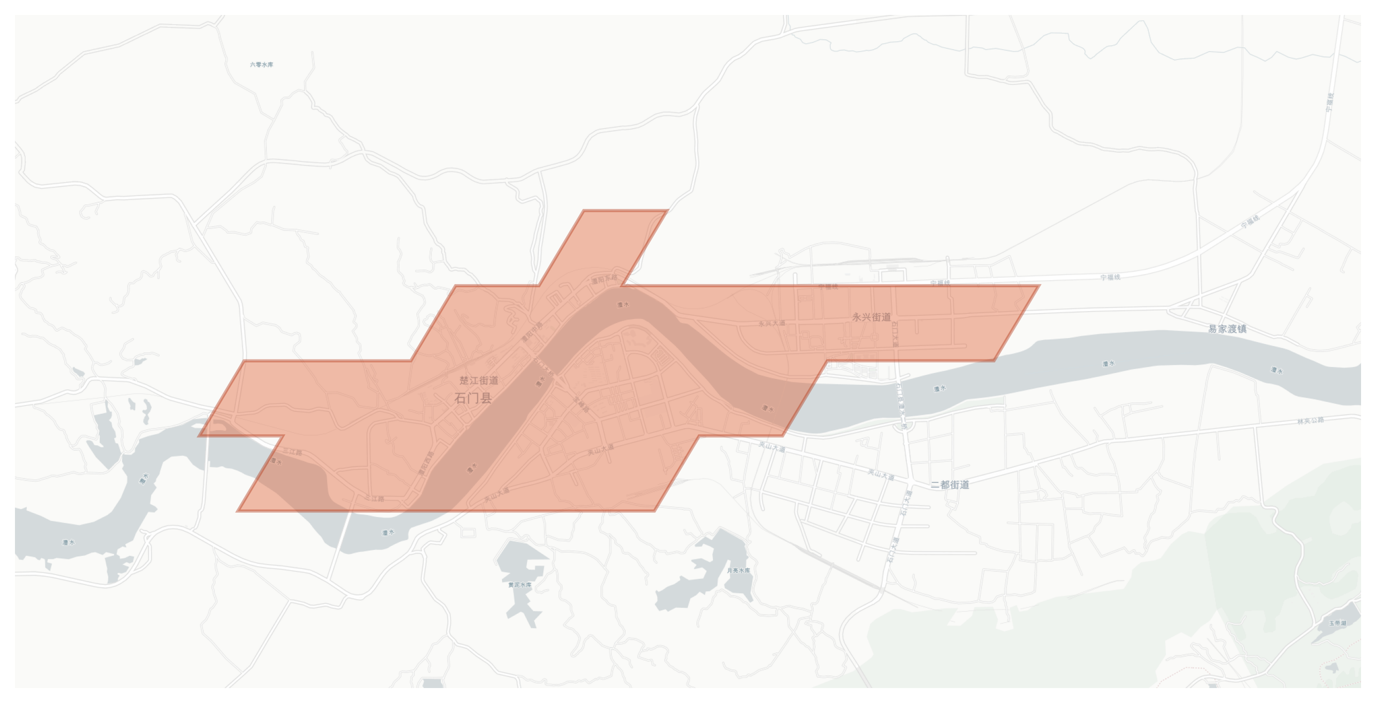 Shimen geographic map