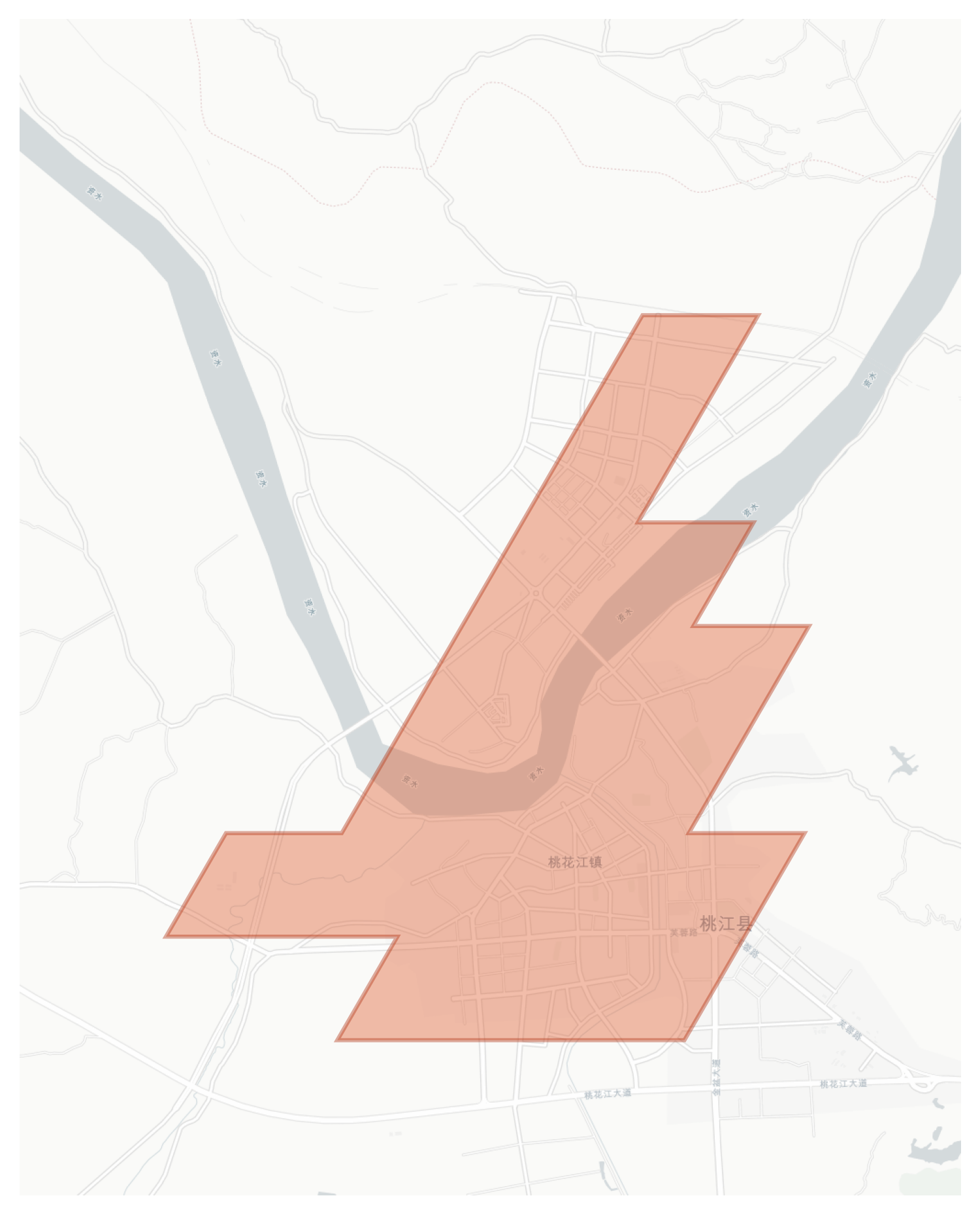 Taojiang County geographic map