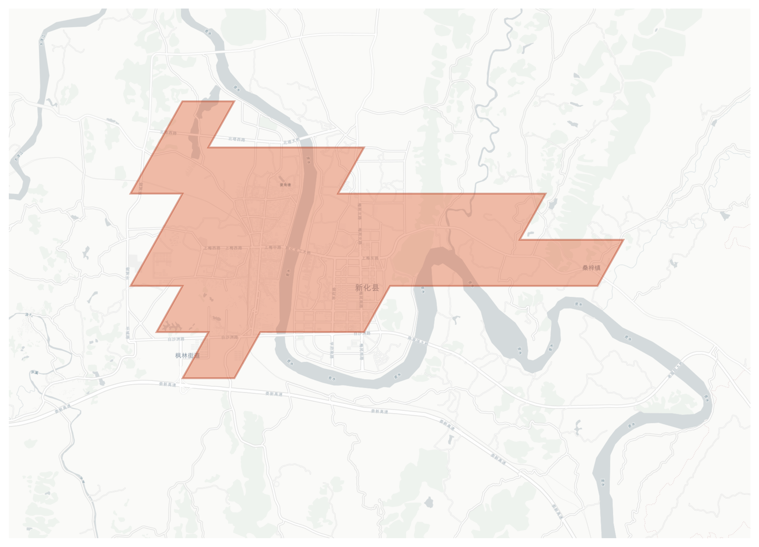 Xinhua geographic map