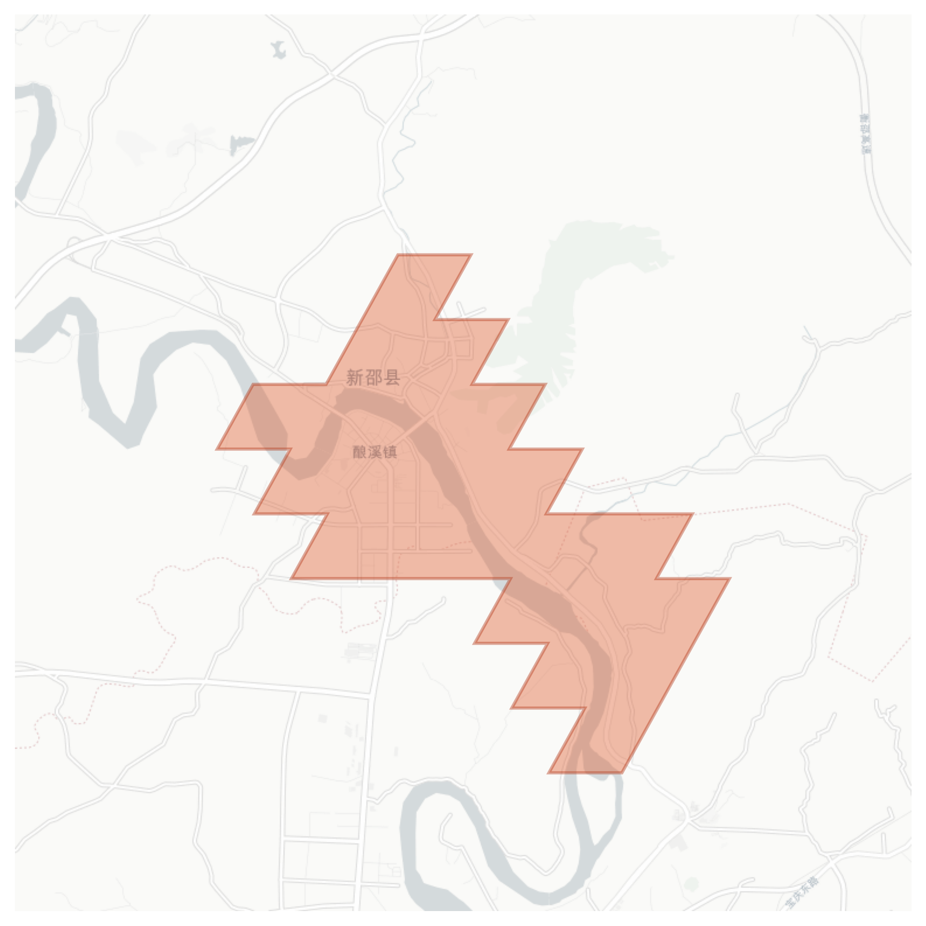 Xinshao geographic map