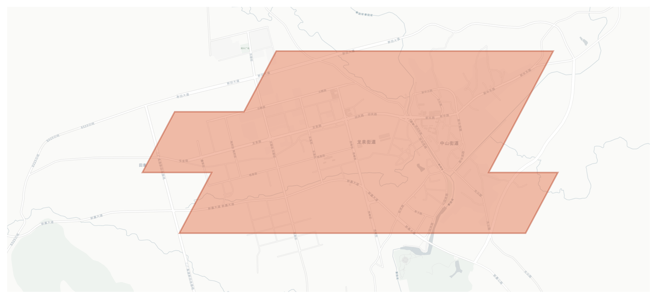 Xintian geographic map