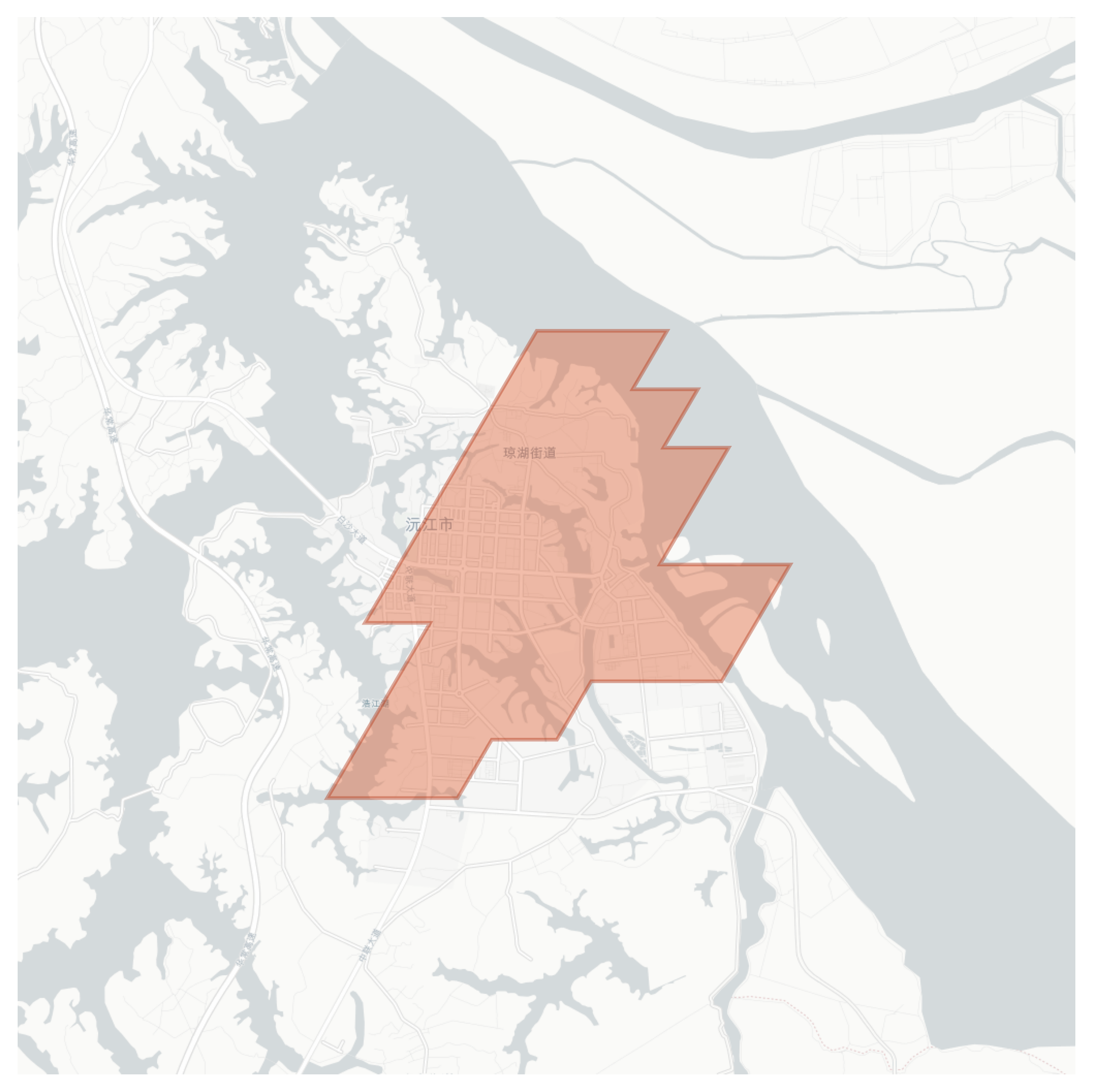 Yuanjiang geographic map