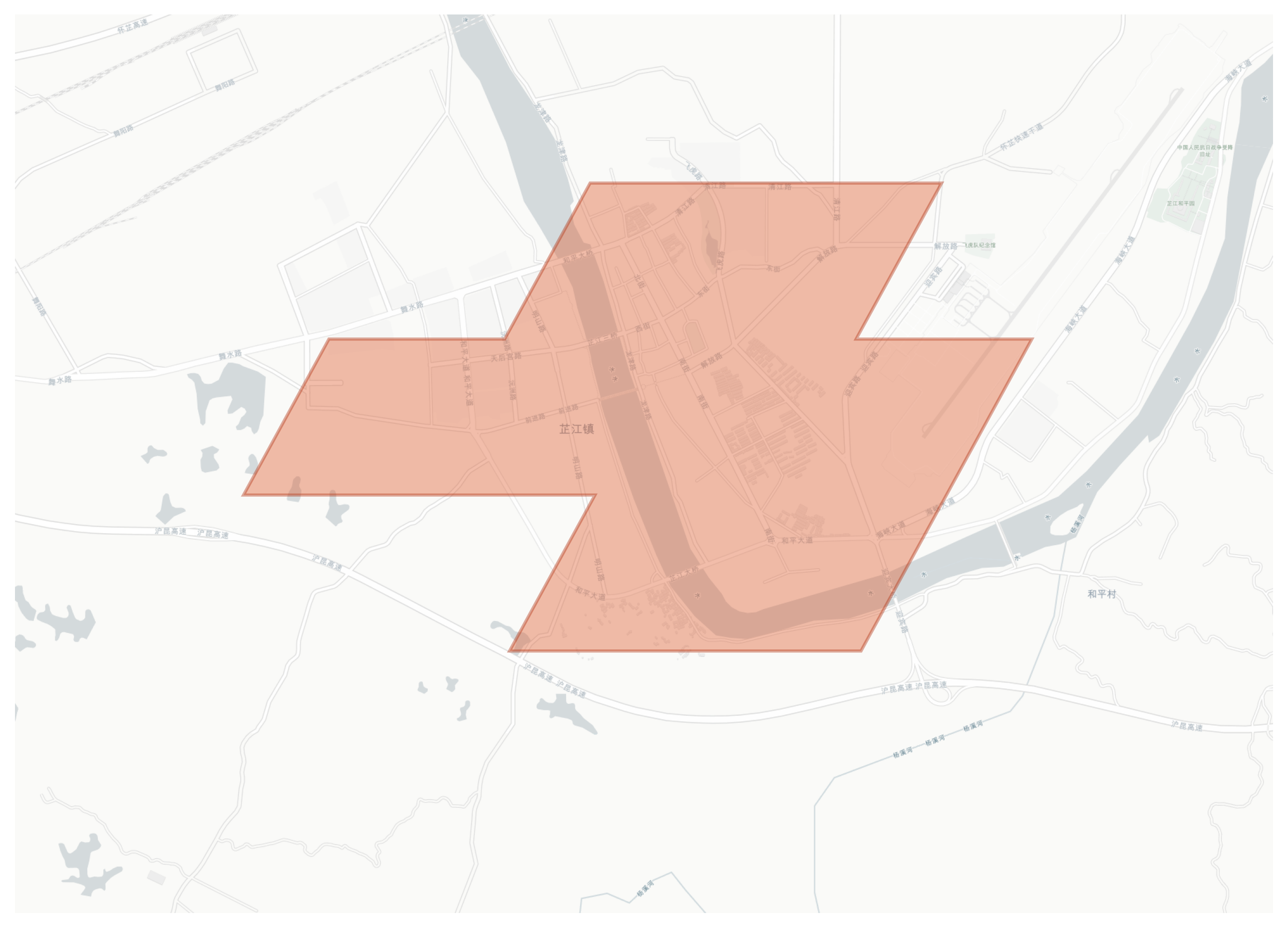 Zhijiang geographic map