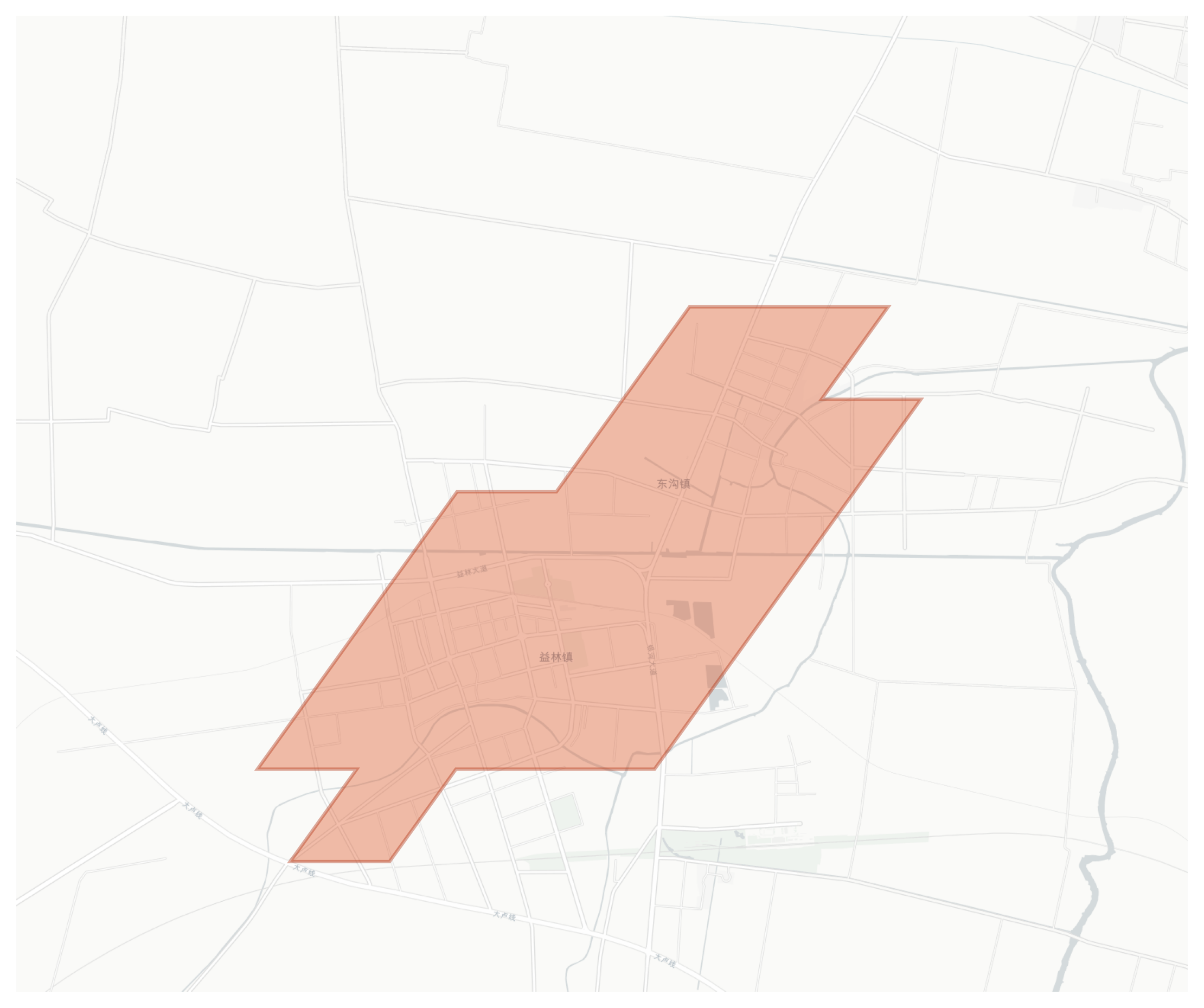 Donggou geographic map