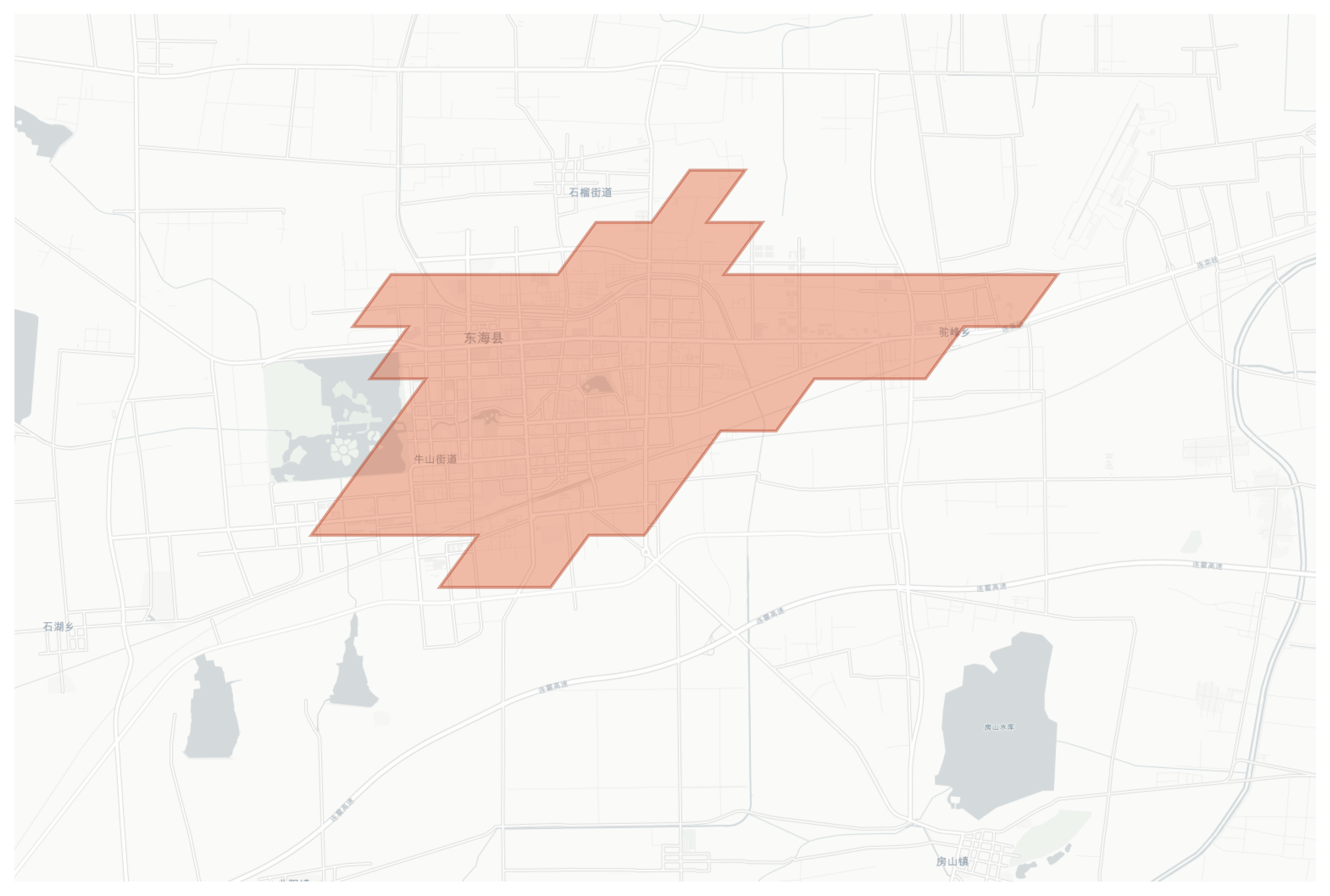 Donghai geographic map