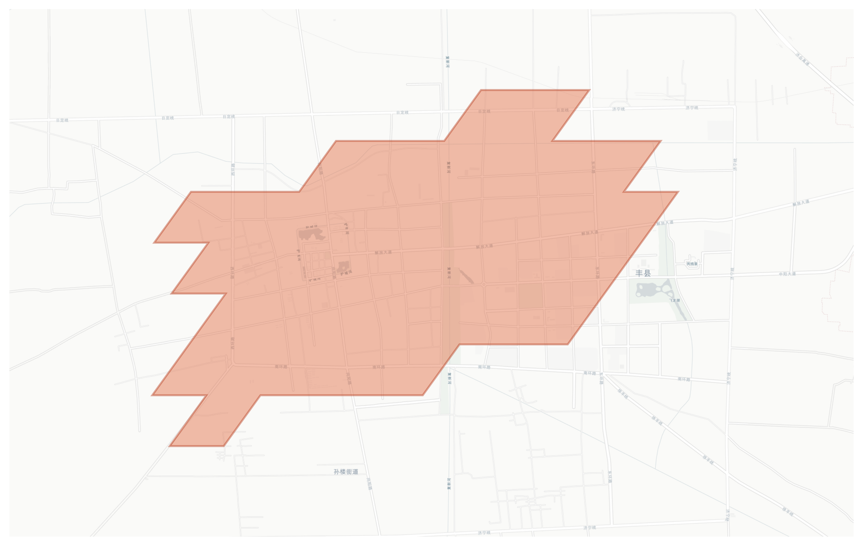 Fengxian geographic map