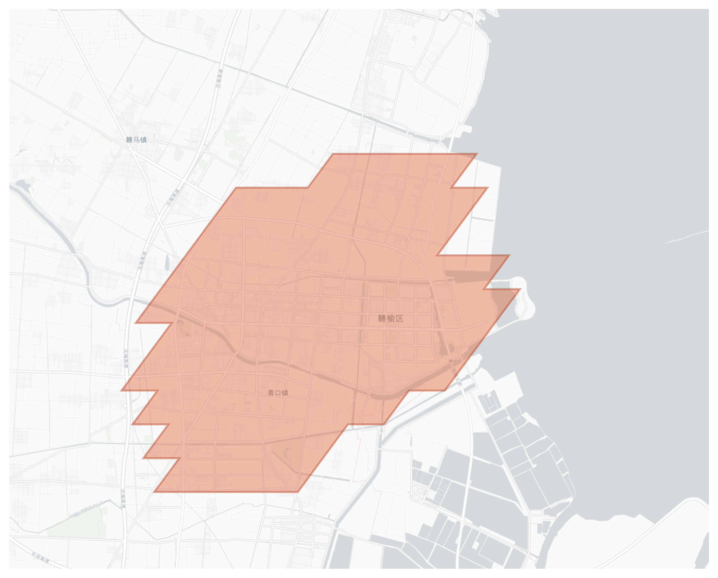 Ganyu geographic map