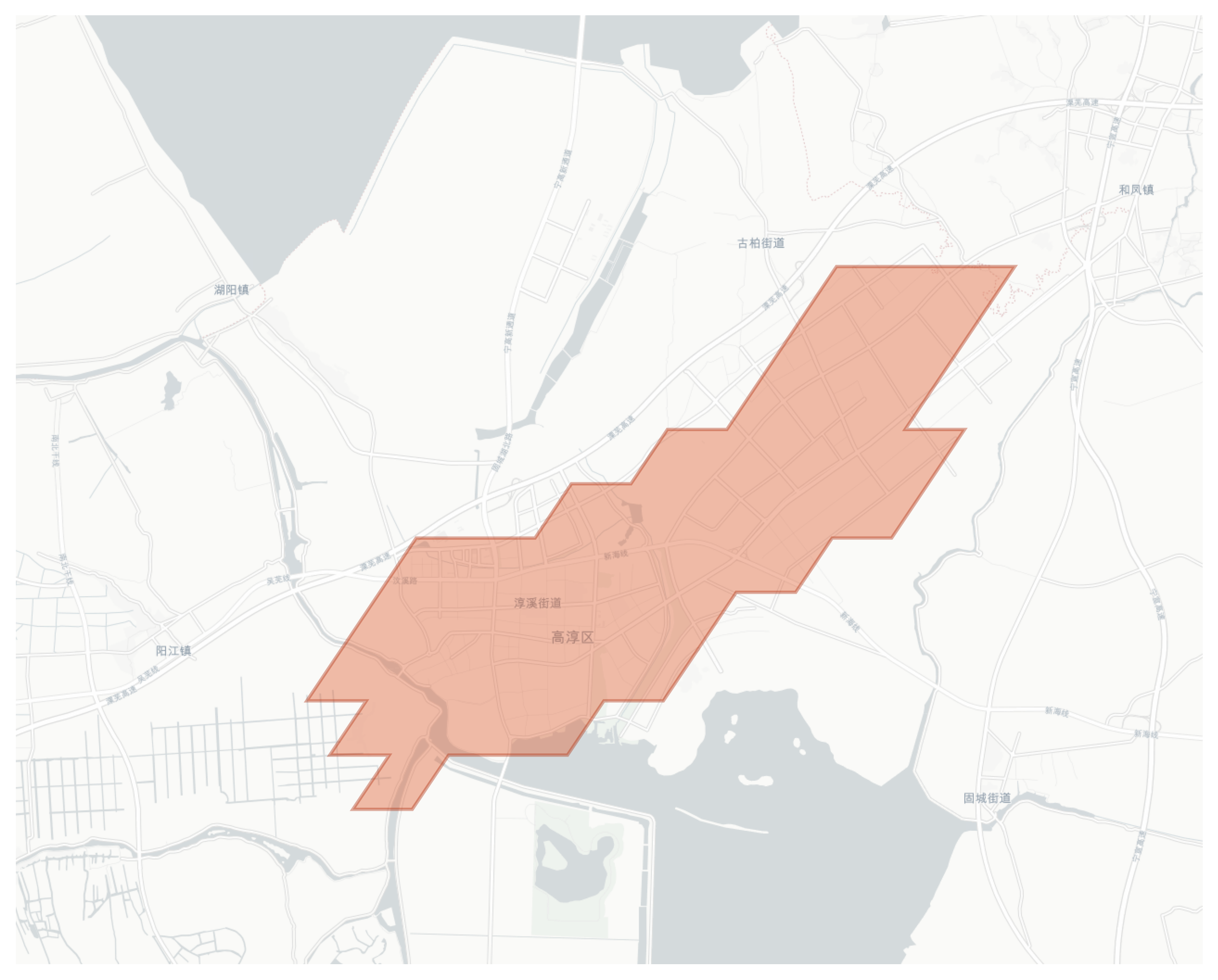 Gaochun geographic map