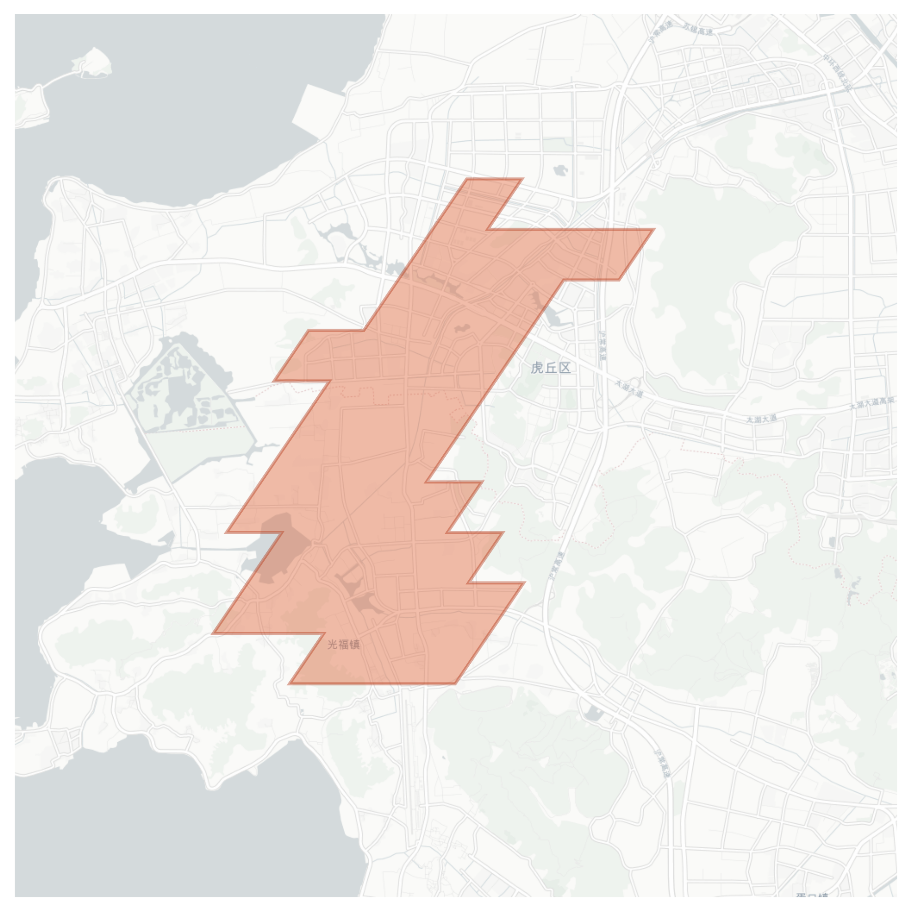 Guangfu geographic map