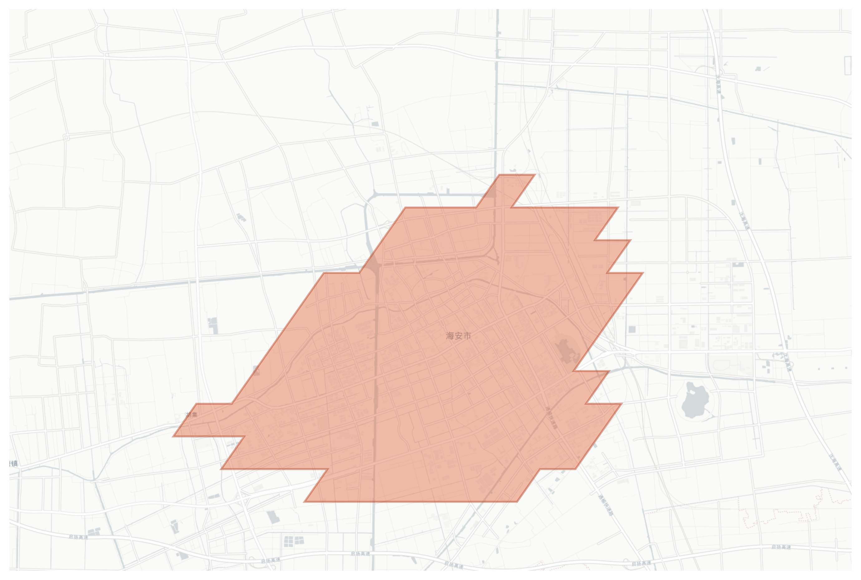 Hai'an geographic map