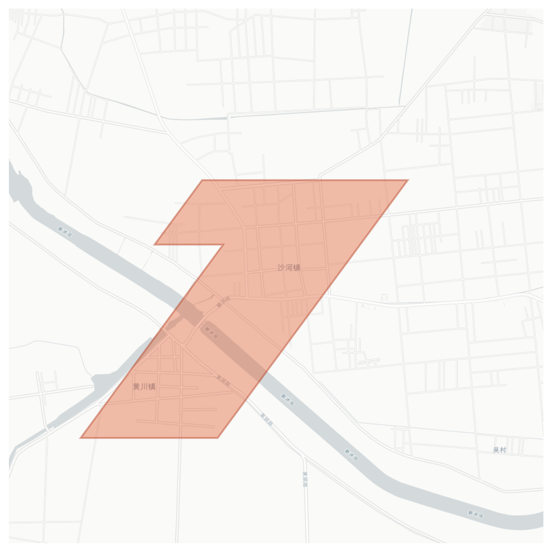 Huangchuan geographic map