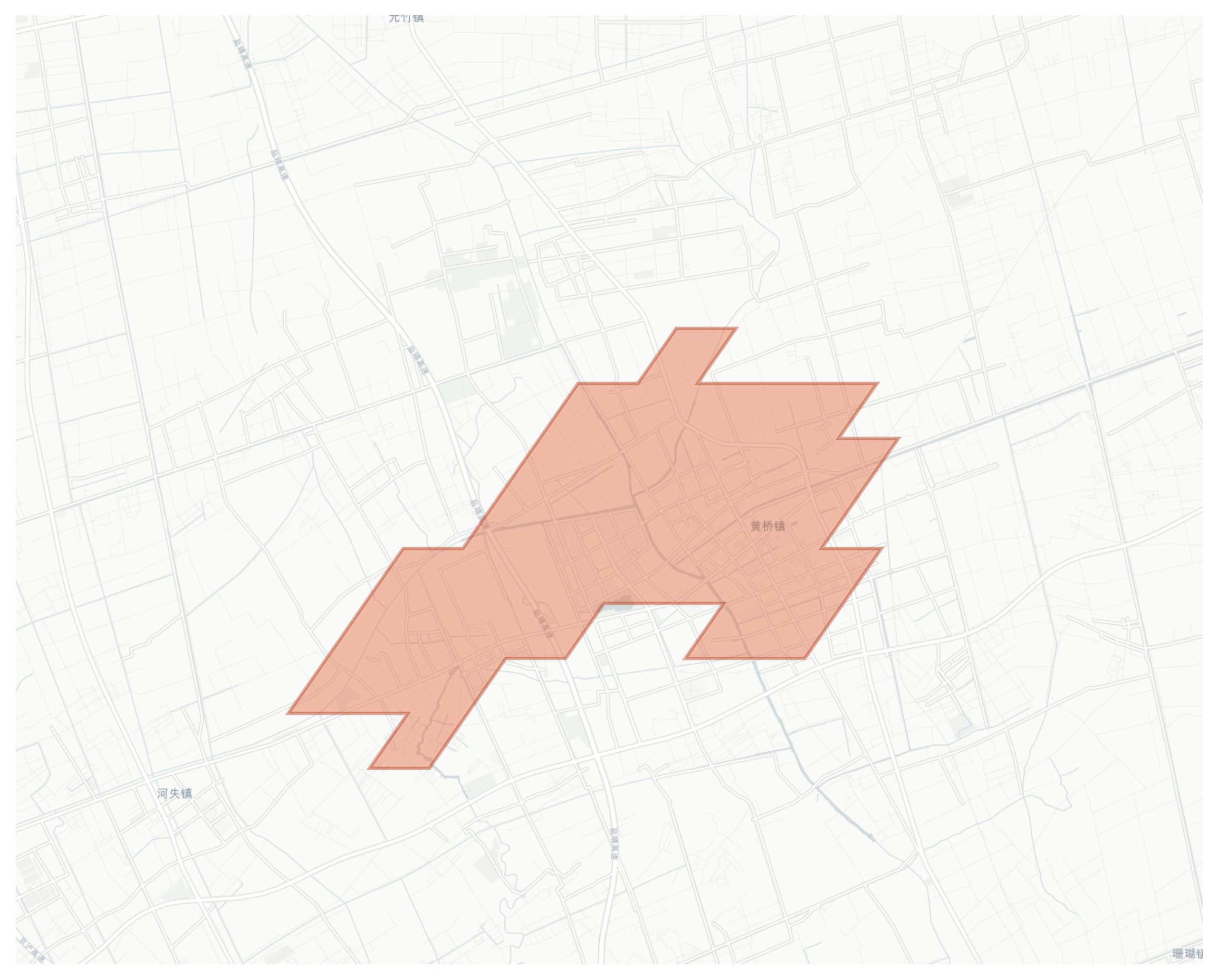 Huangqiao geographic map