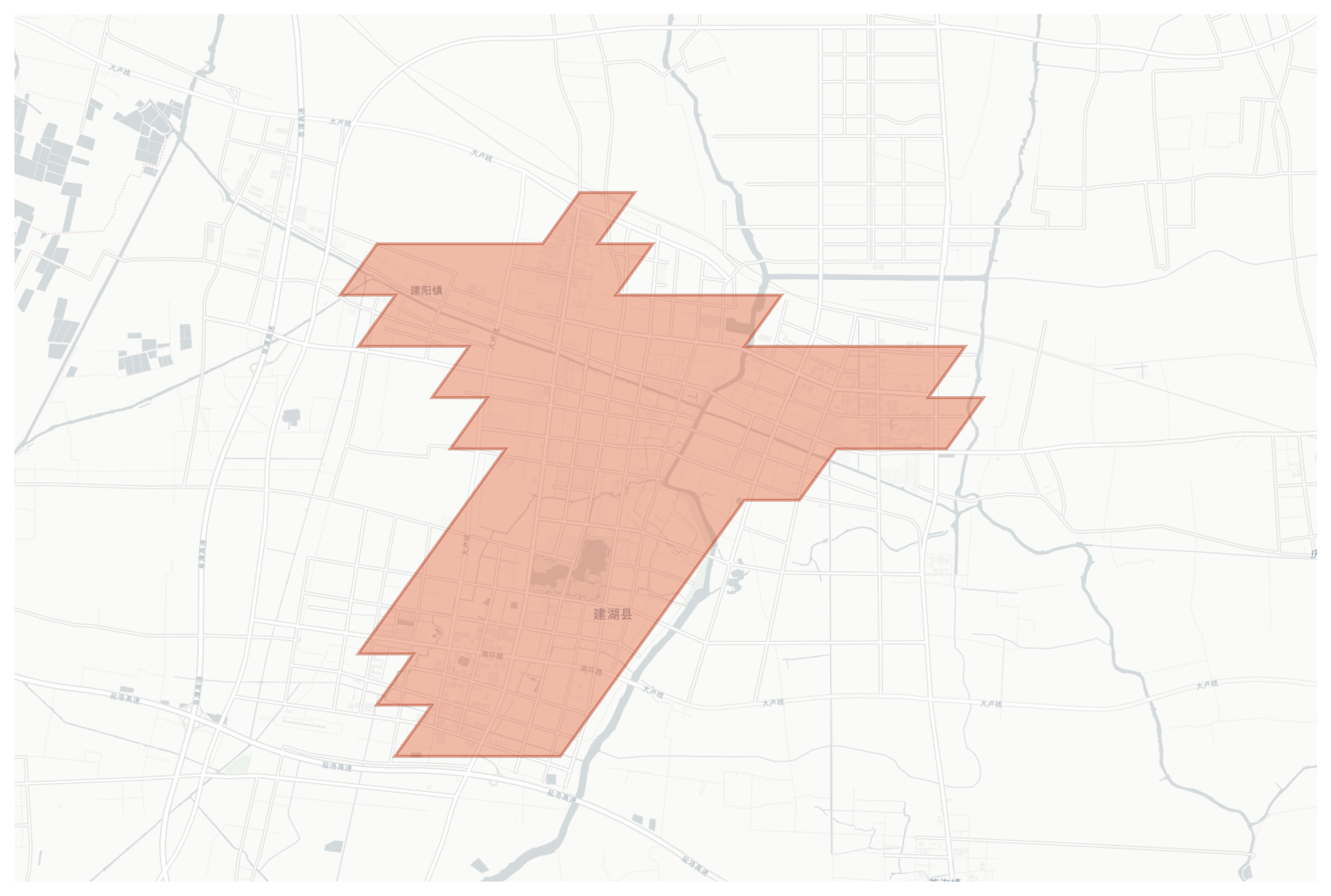 Jianhu geographic map