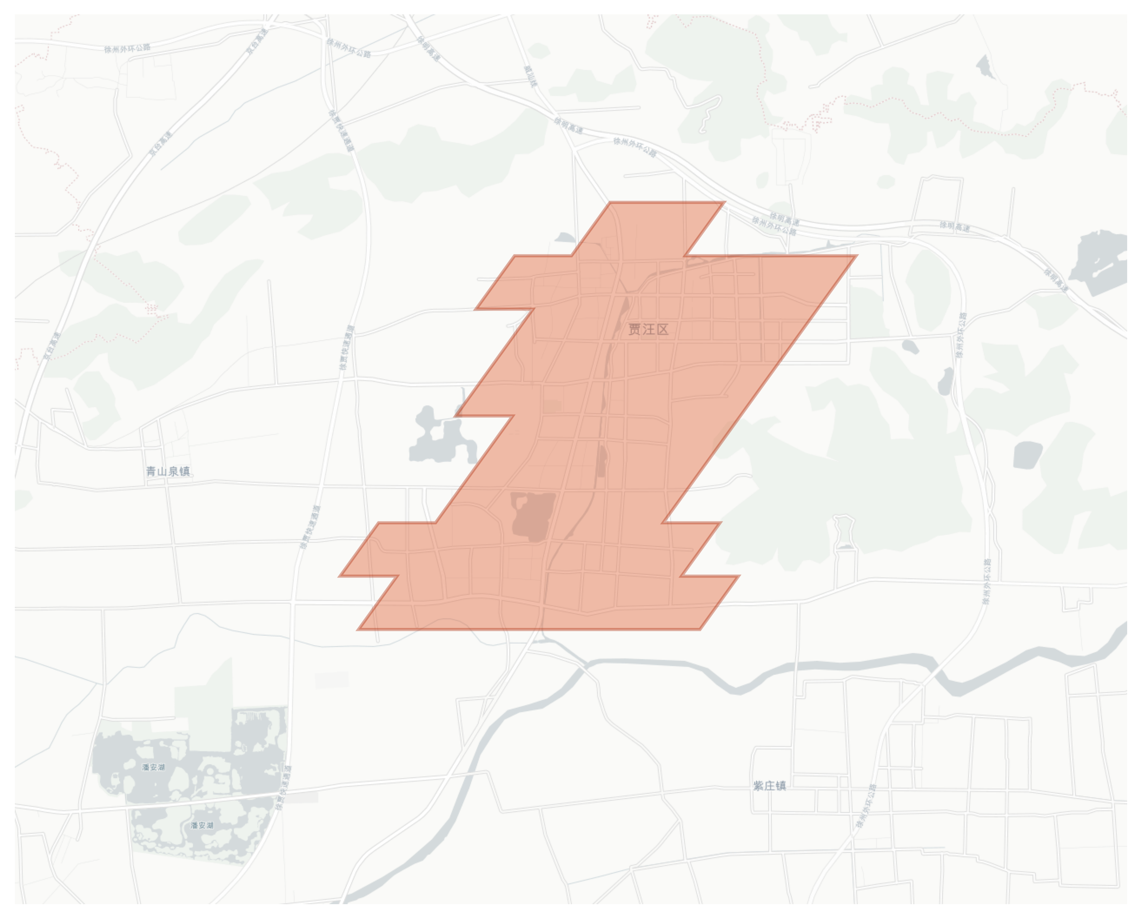 Jiawang geographic map