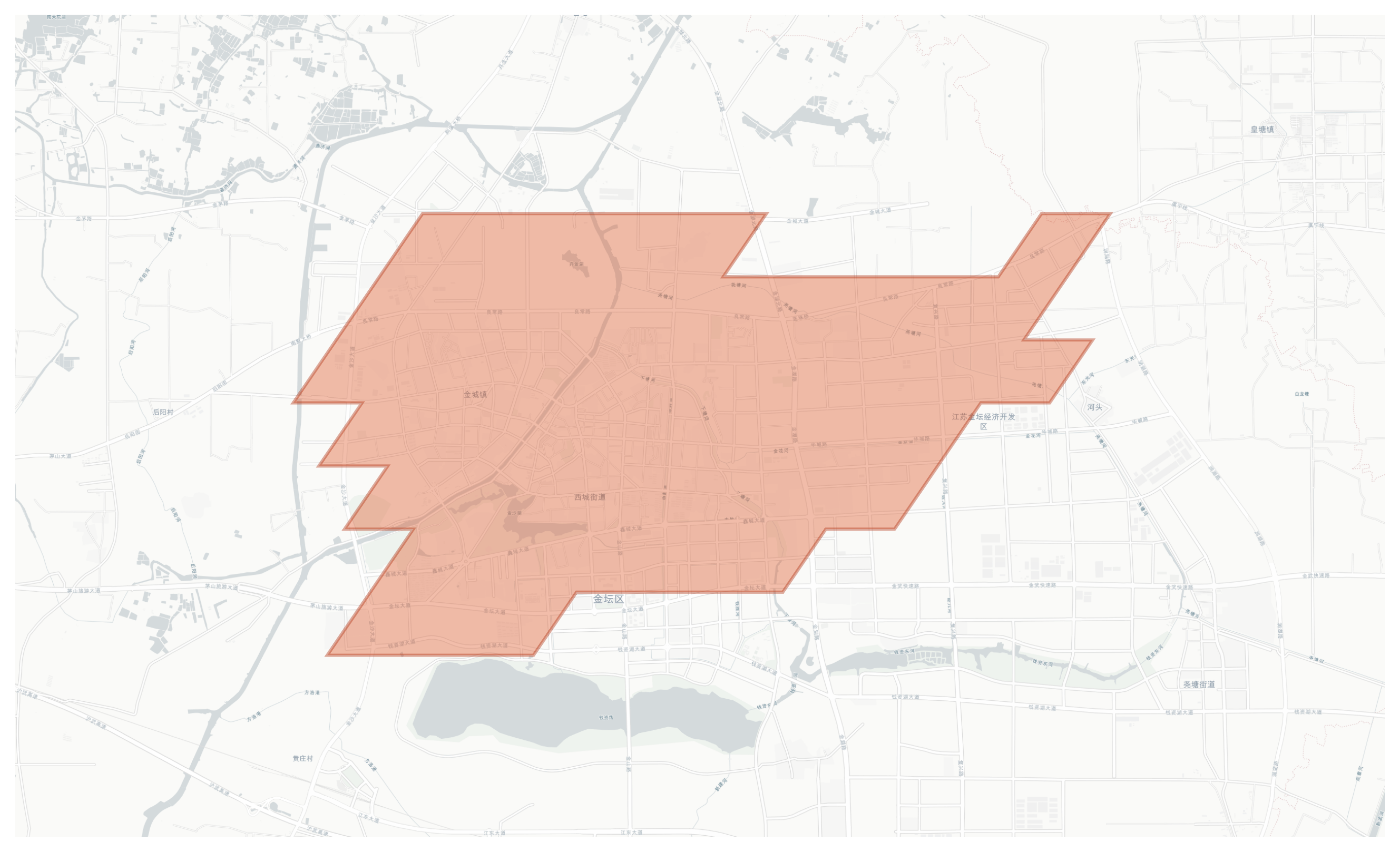 Jincheng Town geographic map