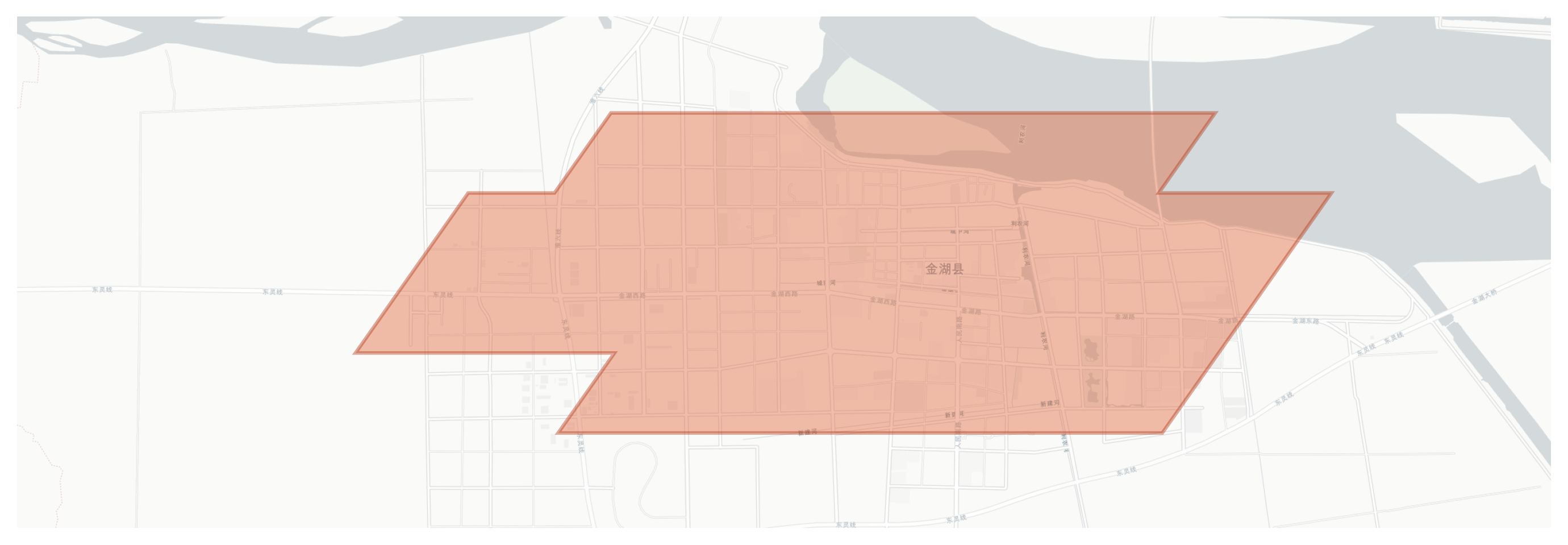 Jinhu County geographic map