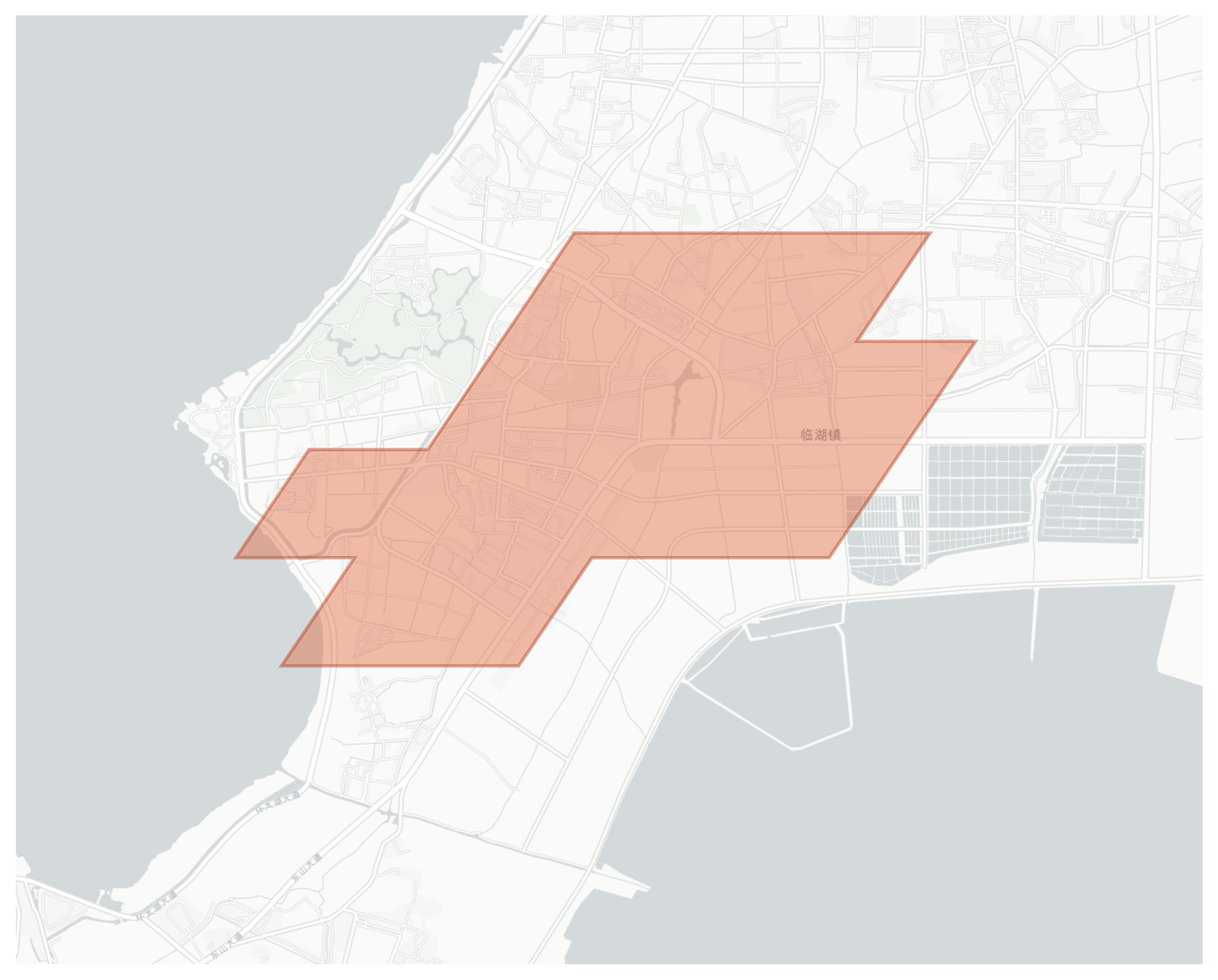 Linhu geographic map