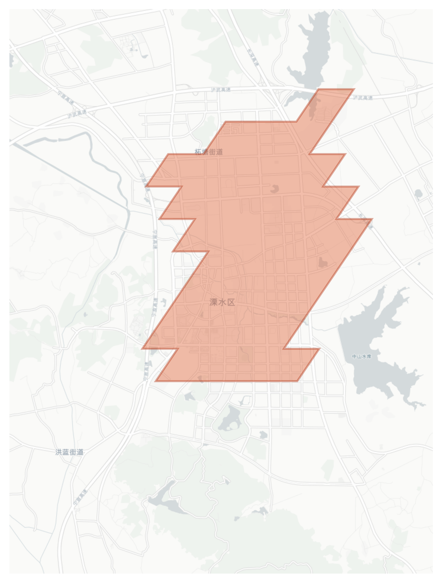 Lishui geographic map
