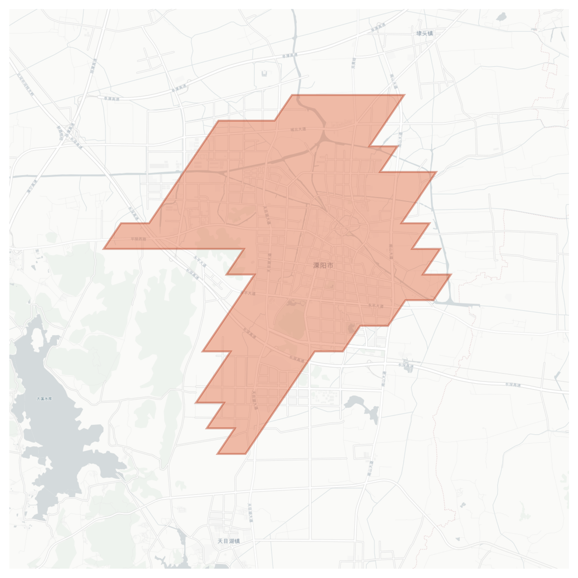 Liyang geographic map