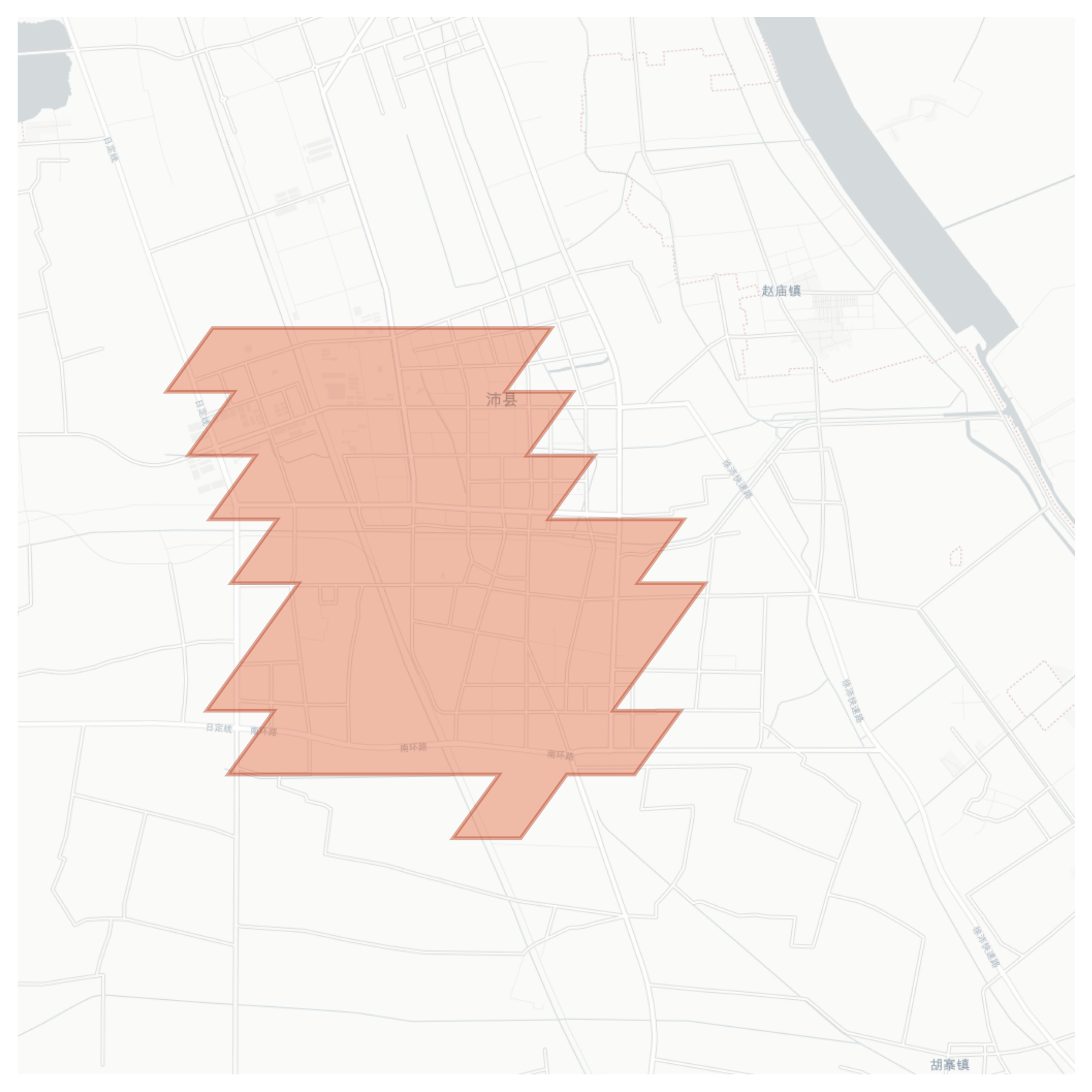 Peixian geographic map