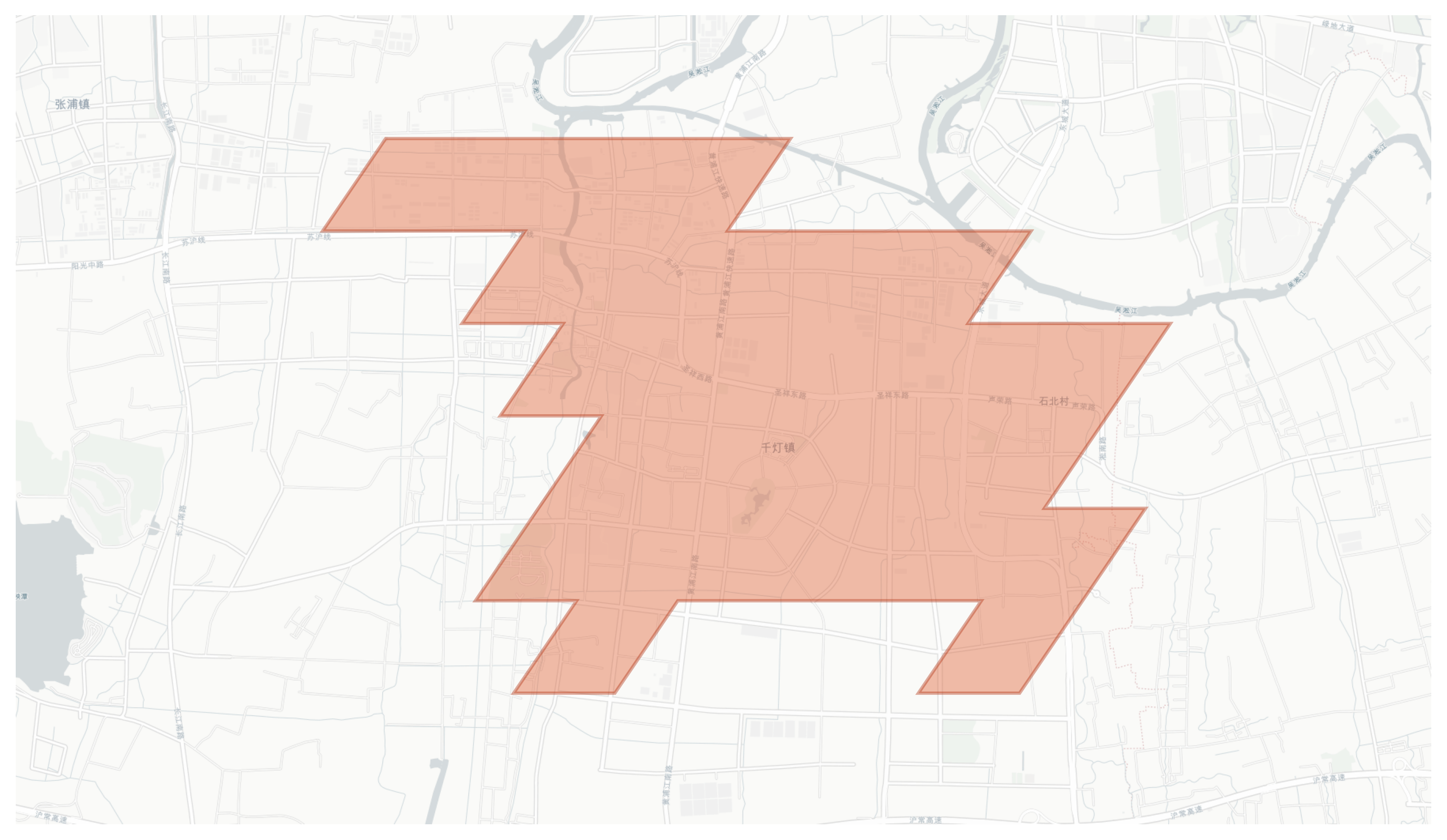 Qiandeng geographic map