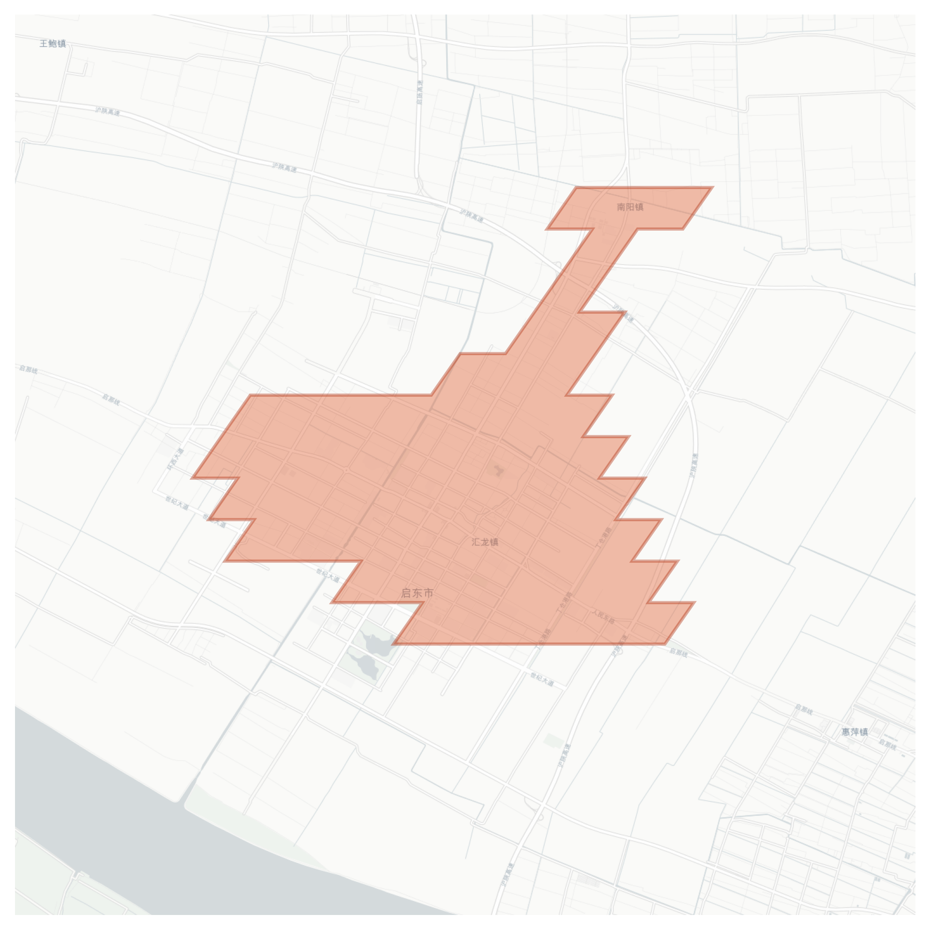 Qidong geographic map