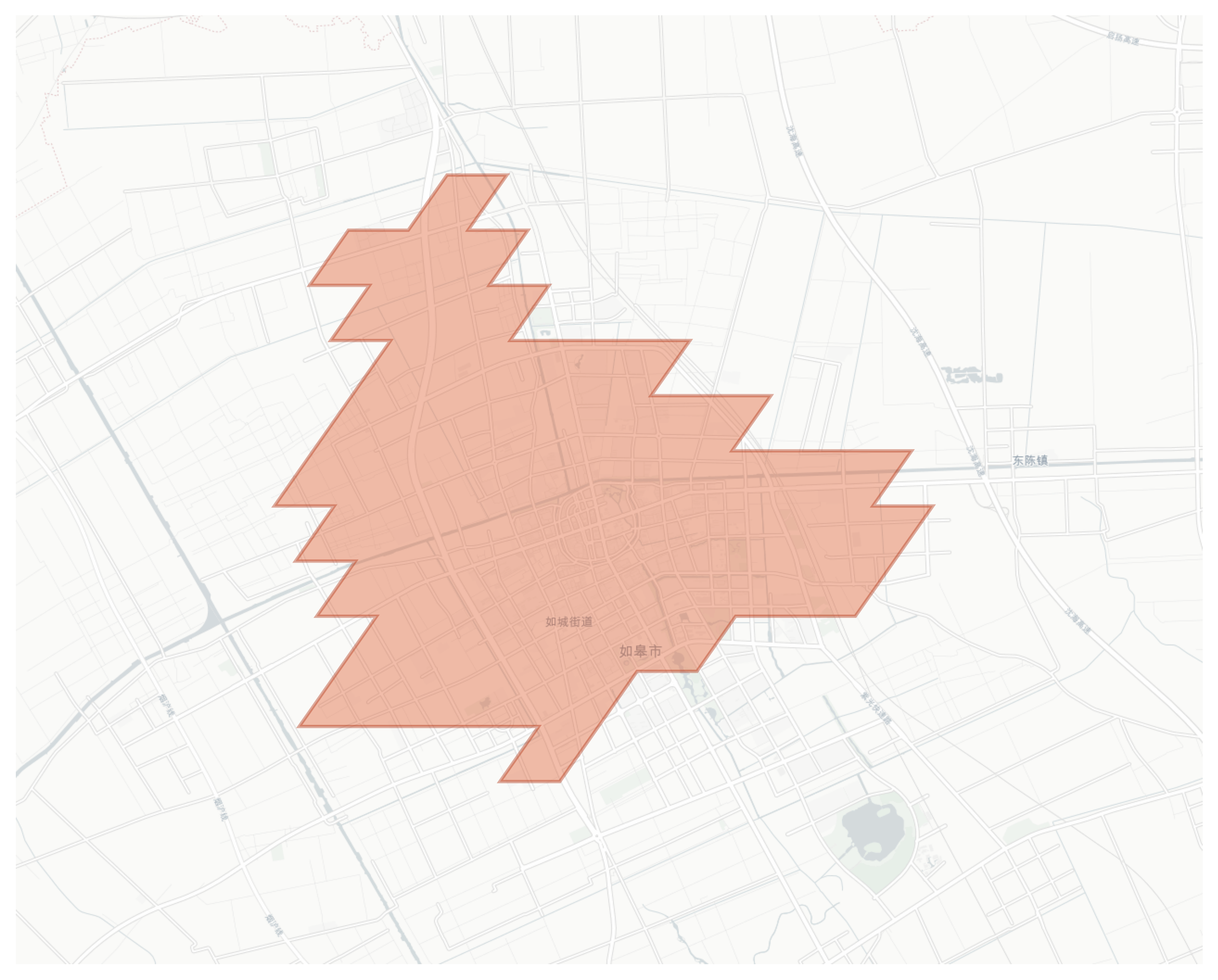 Rugao geographic map