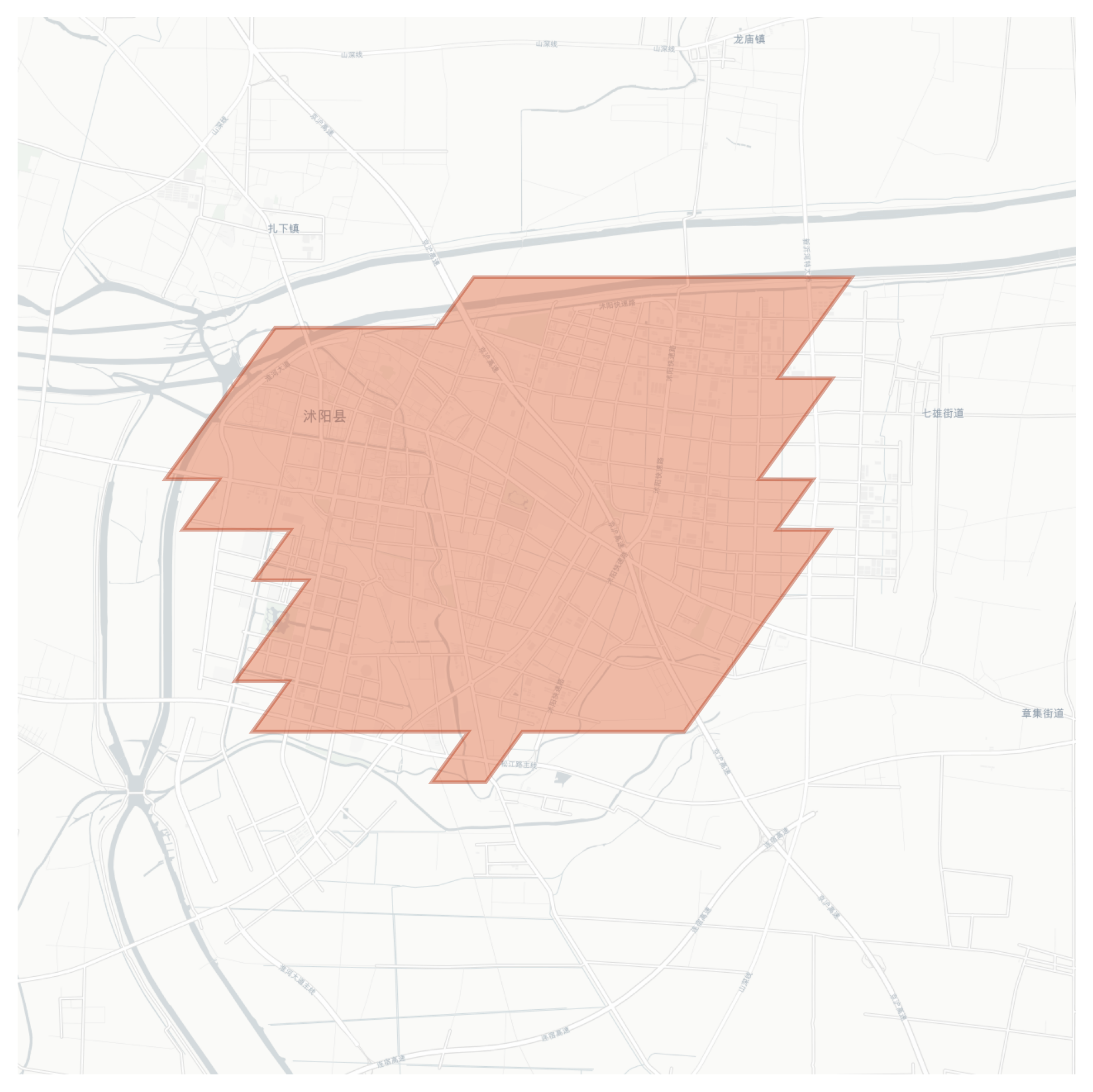 Shuyang geographic map