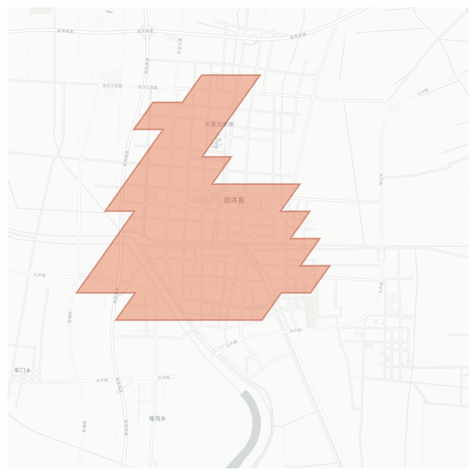 Sihong County geographic map
