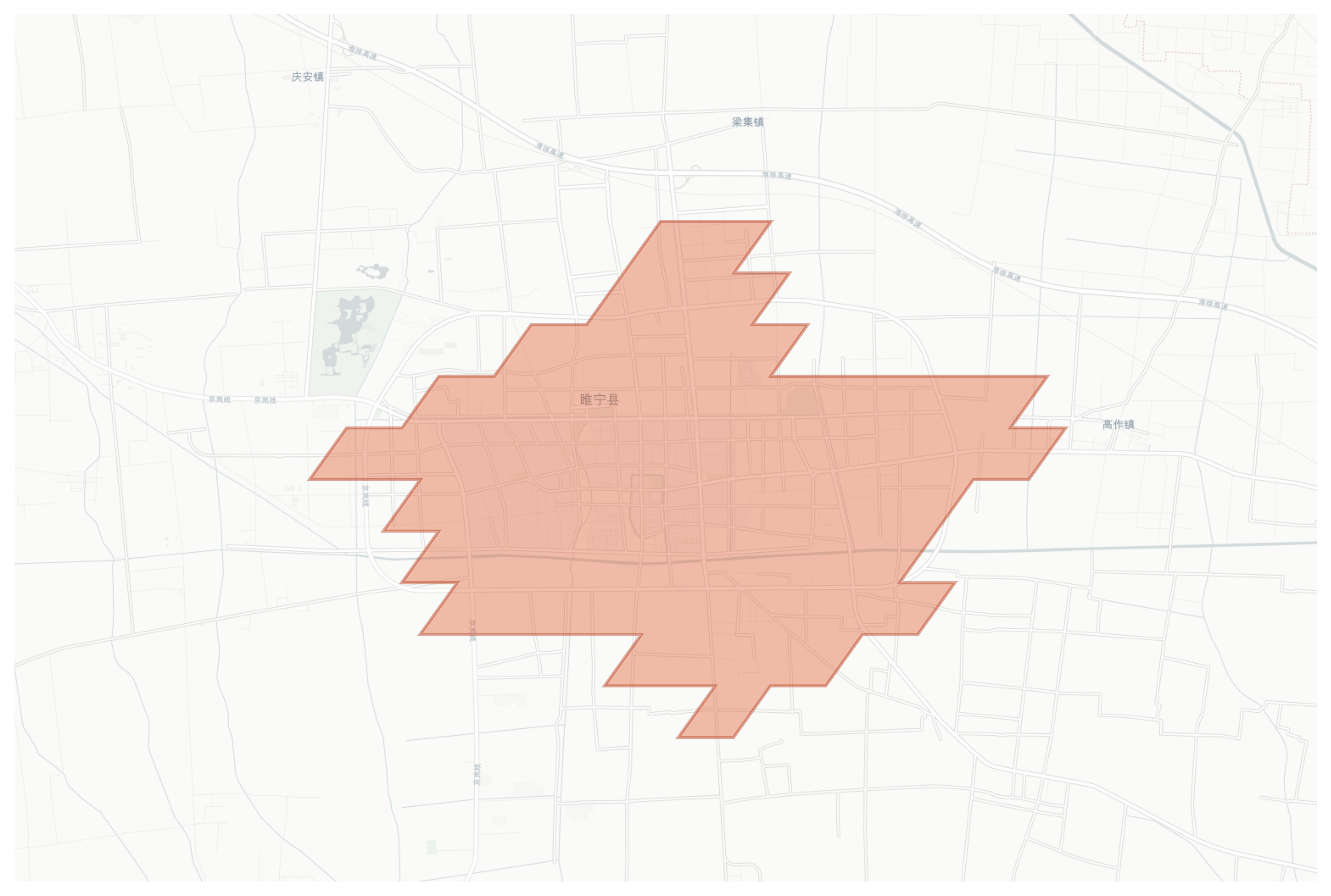Suining geographic map