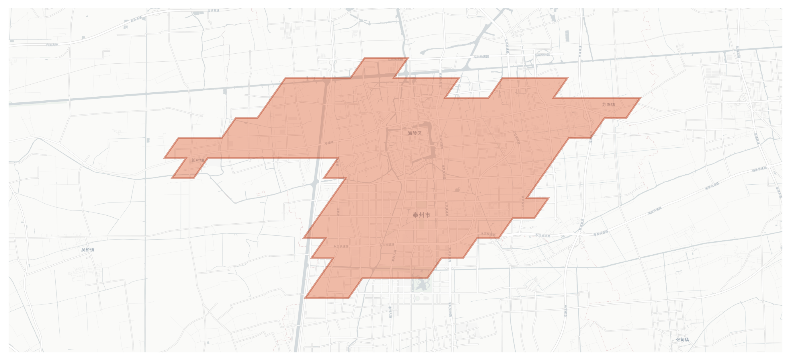 Taizhou geographic map