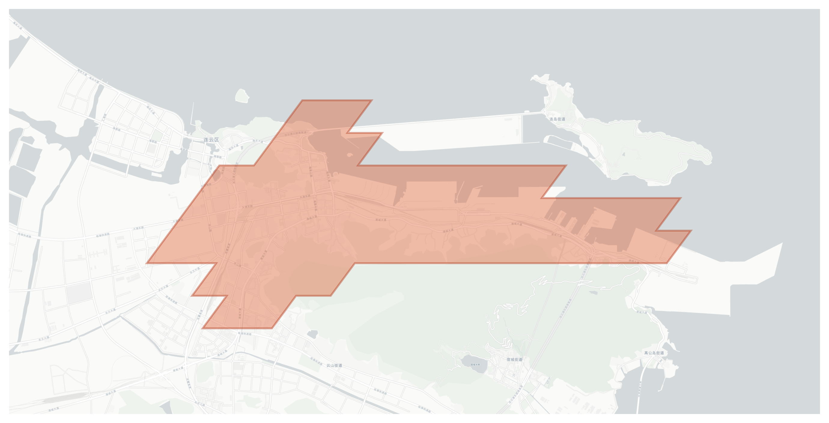 Xugou geographic map
