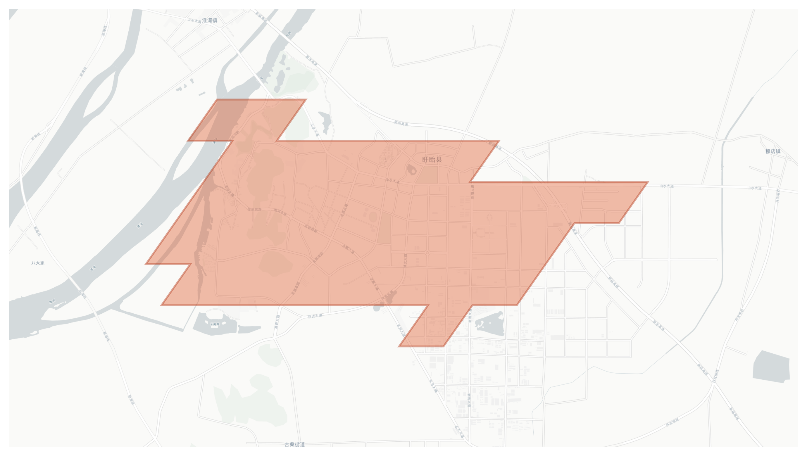 Xuyi County geographic map