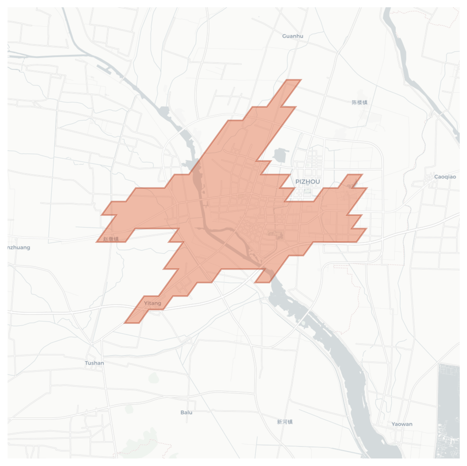 Yitang geographic map
