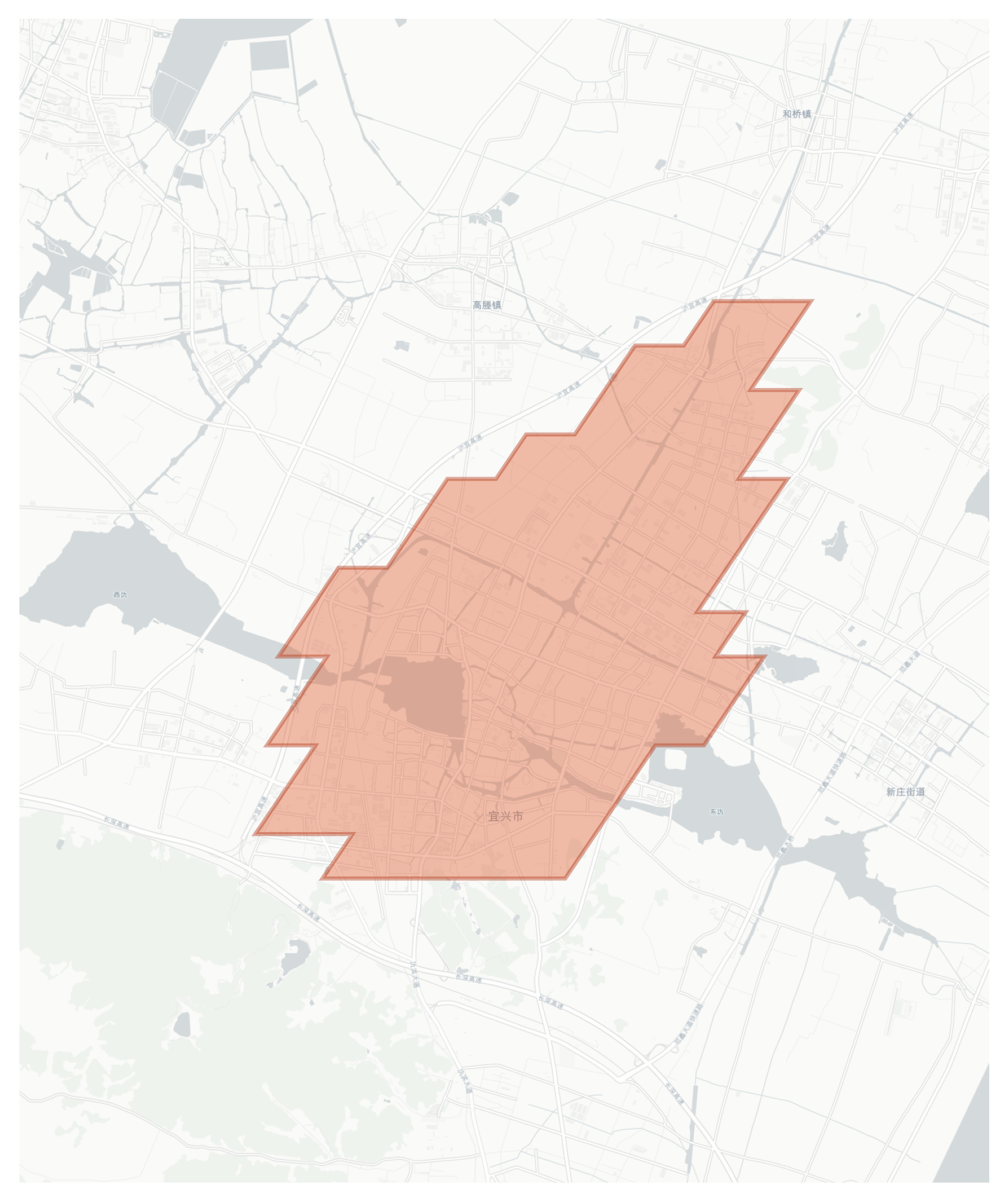 Yixing geographic map