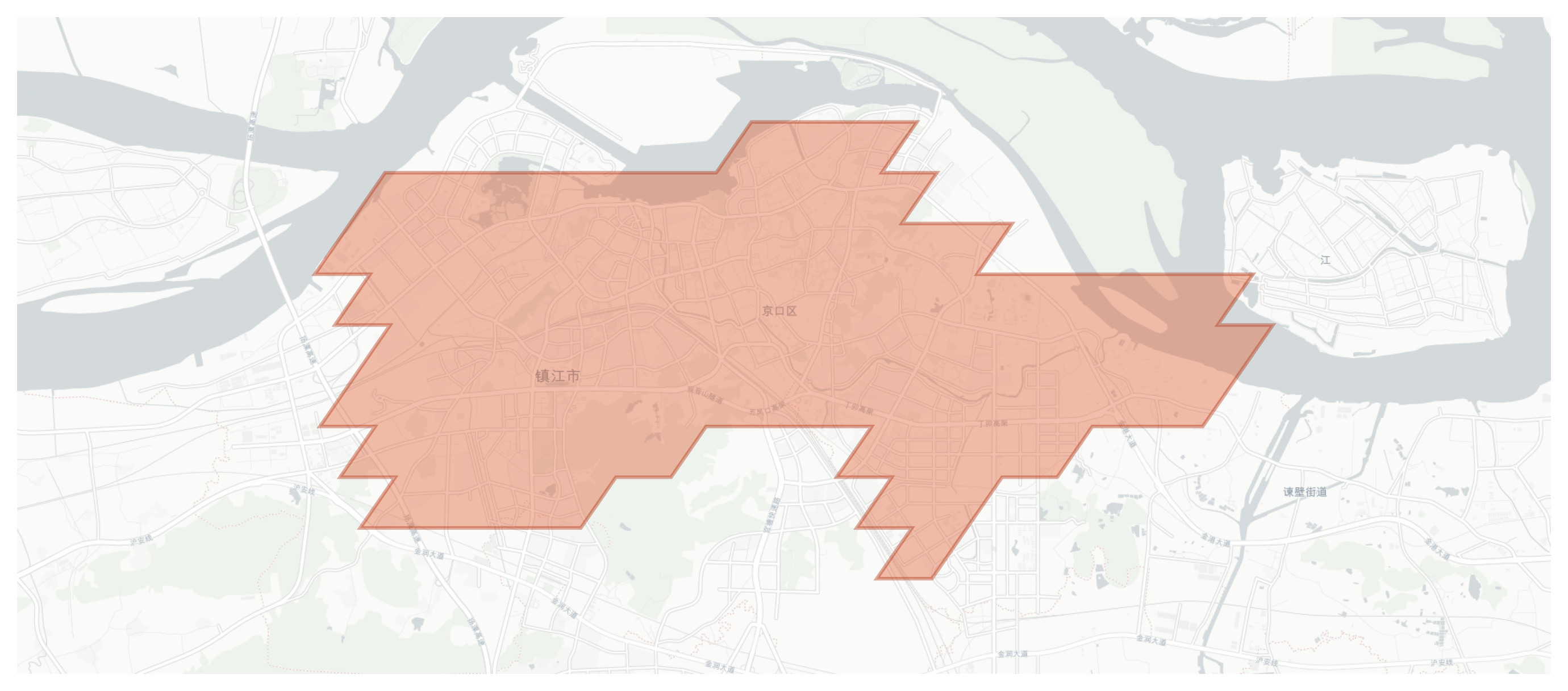 Zhenjiang geographic map