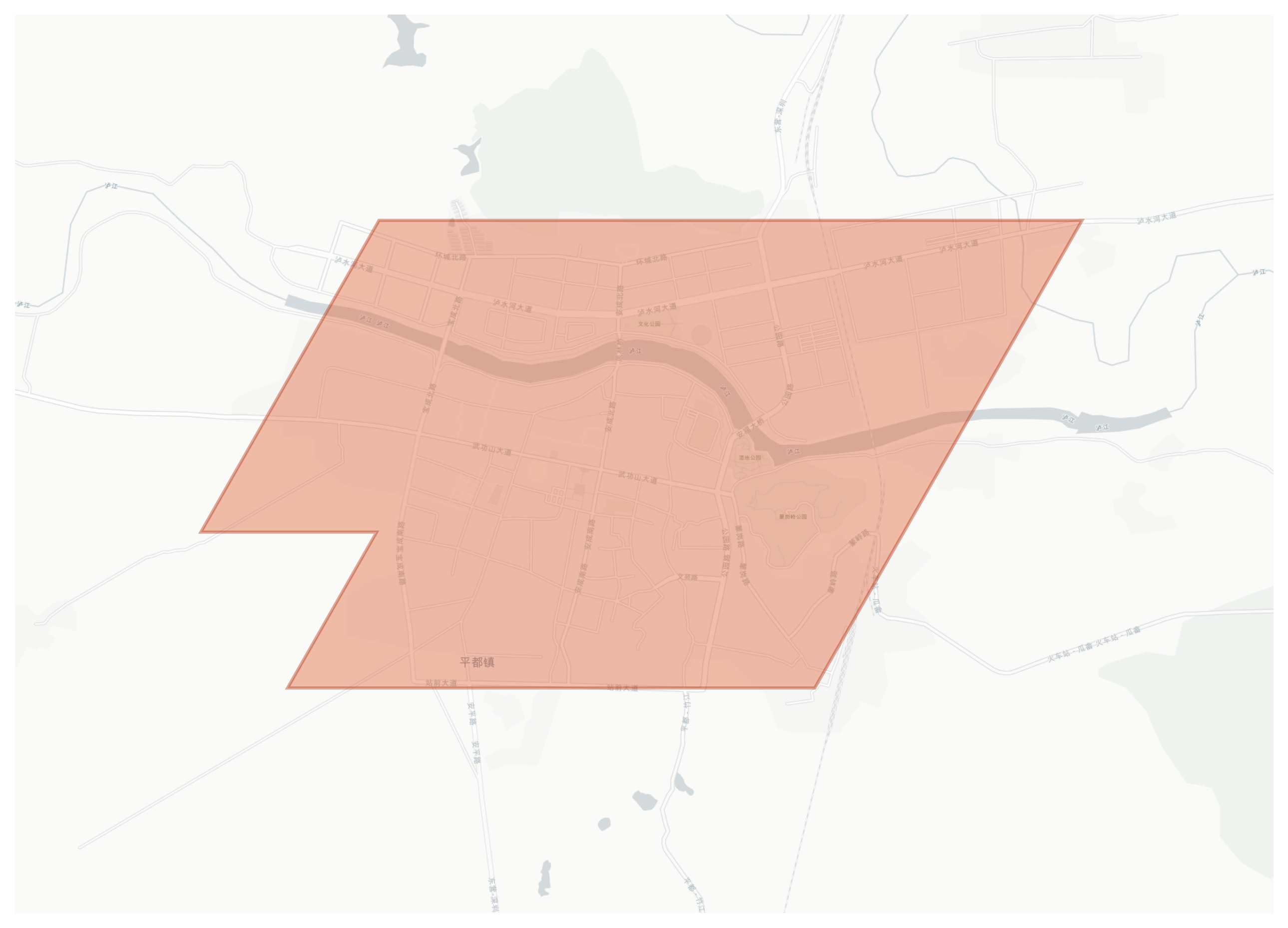 Anfu County geographic map