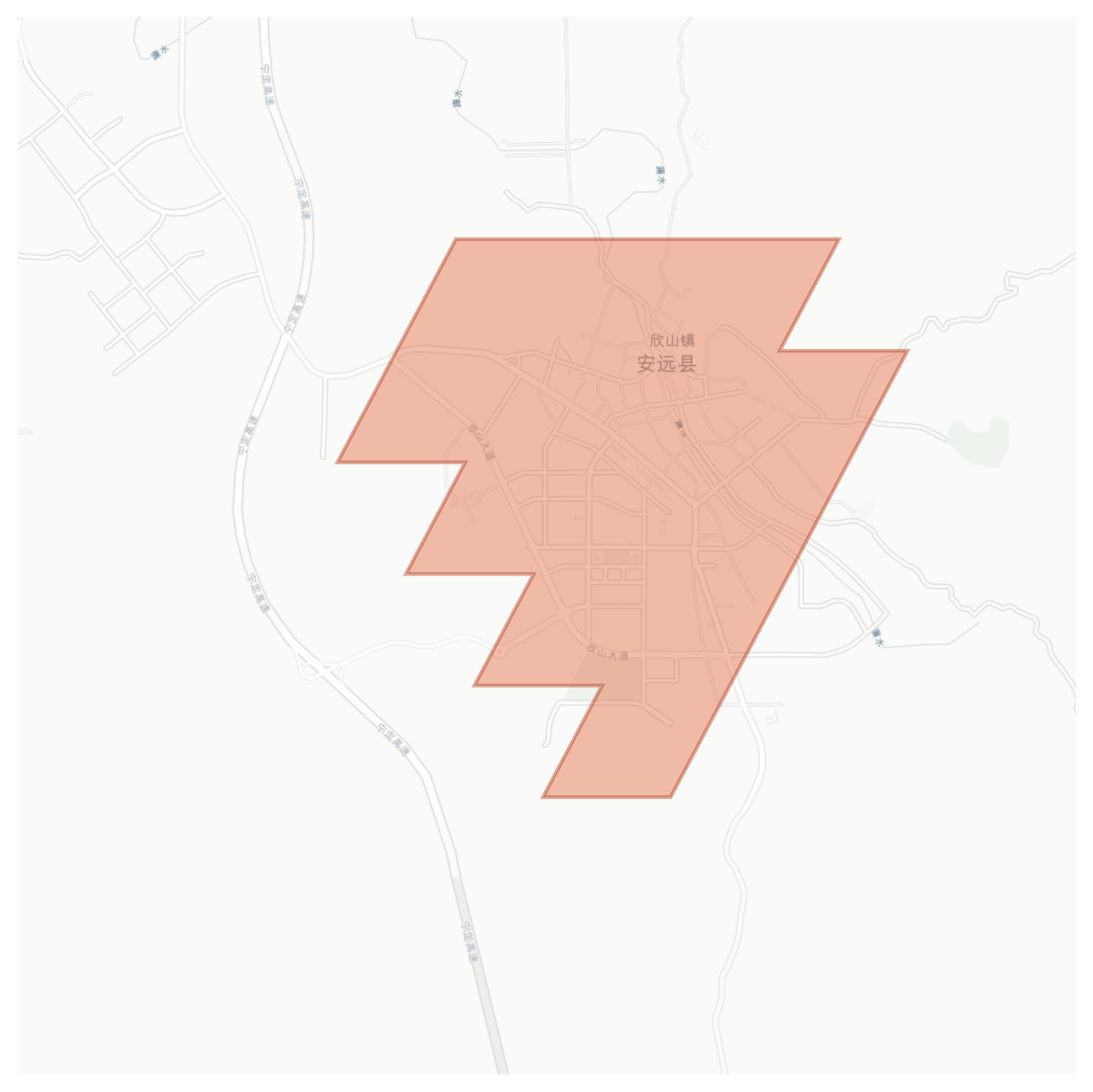 Anyuan geographic map