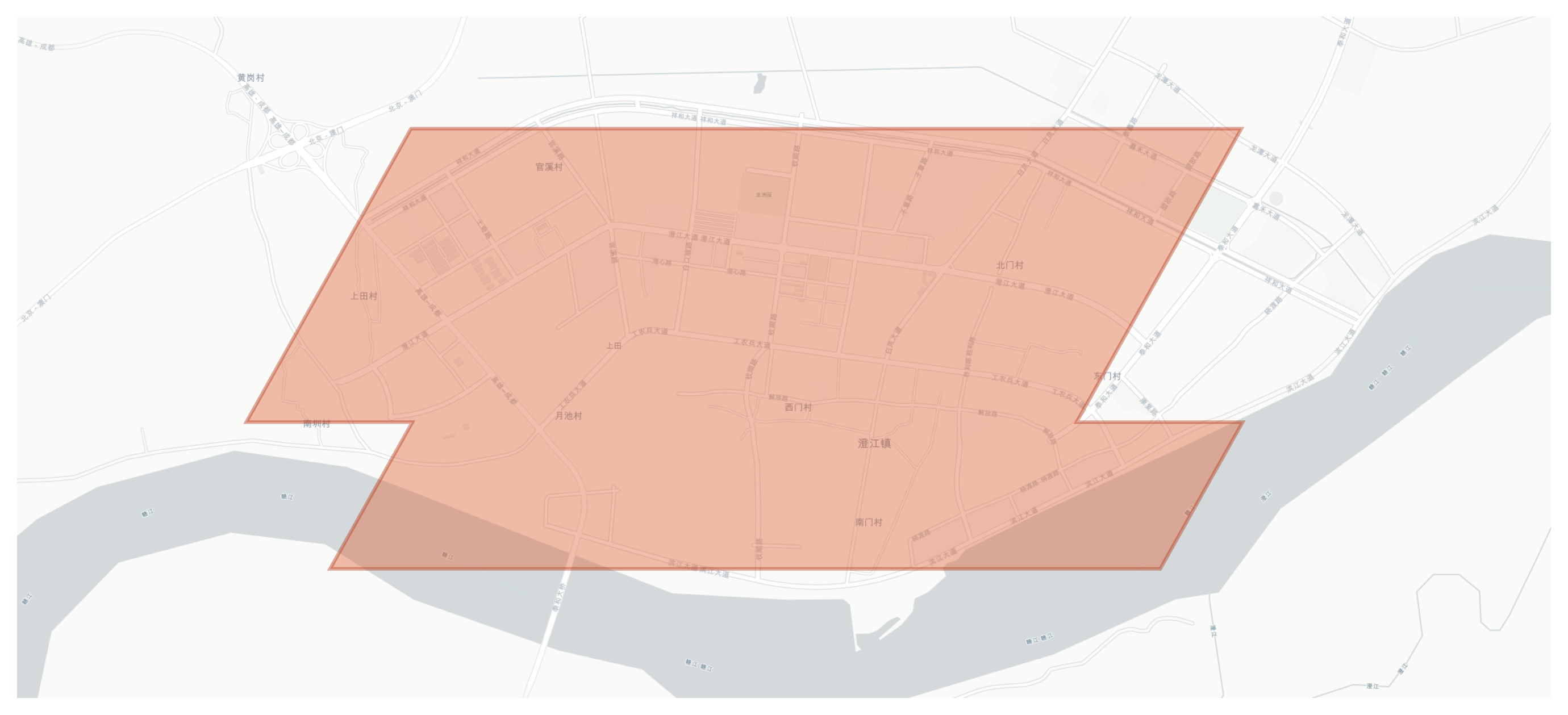 Chengjiang geographic map