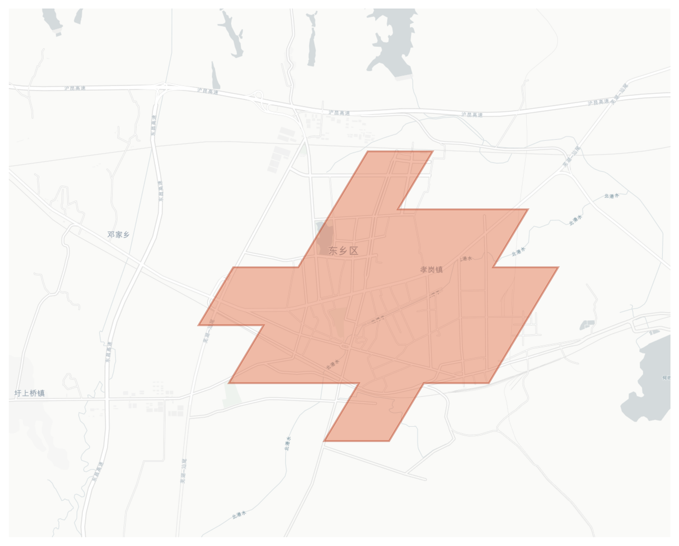 Dongxiang geographic map