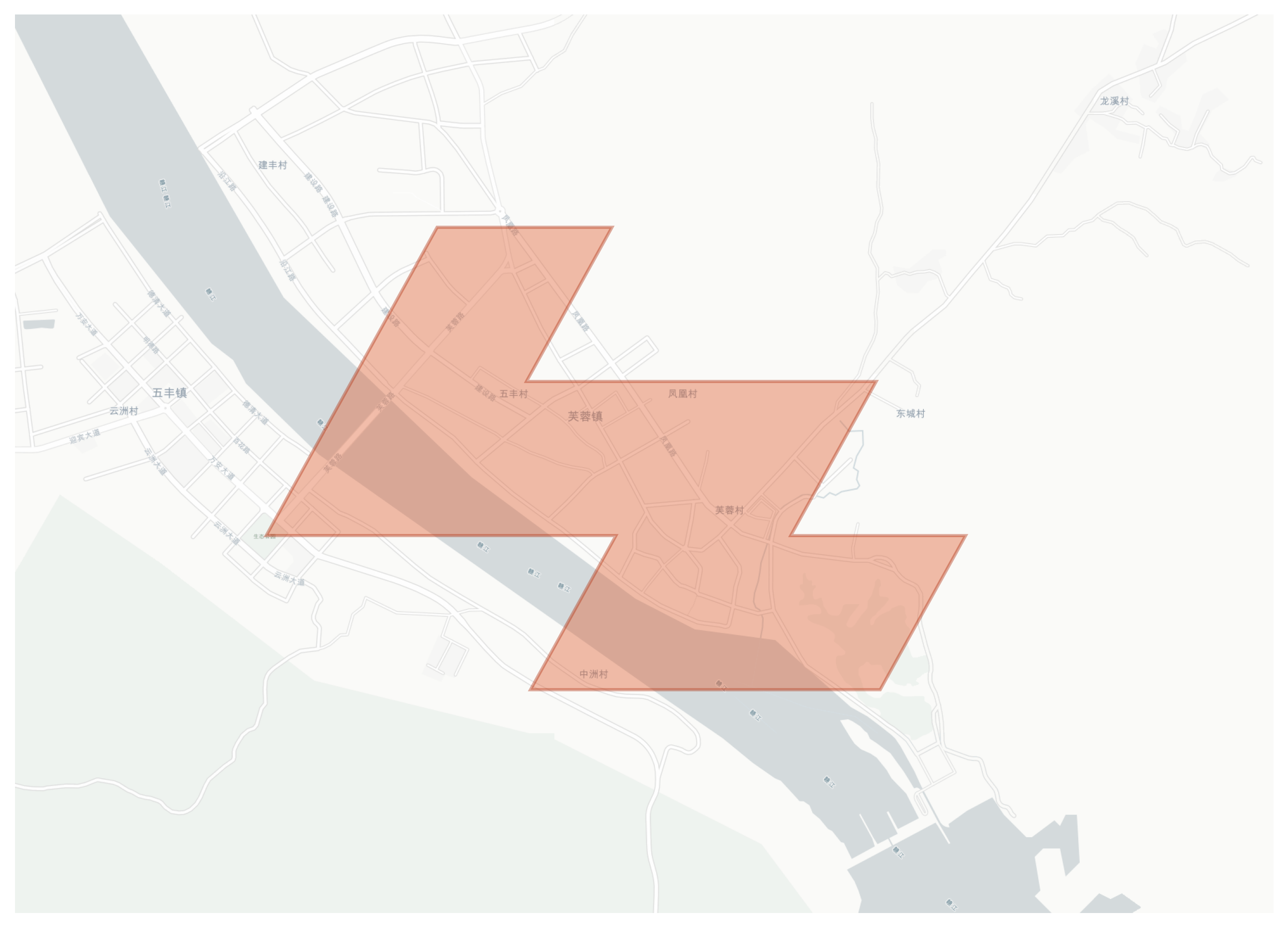 Furong geographic map