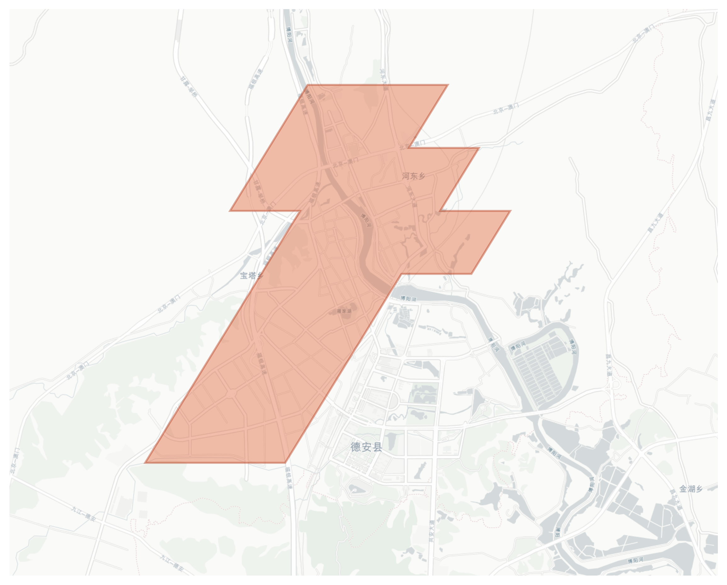 Hedong geographic map