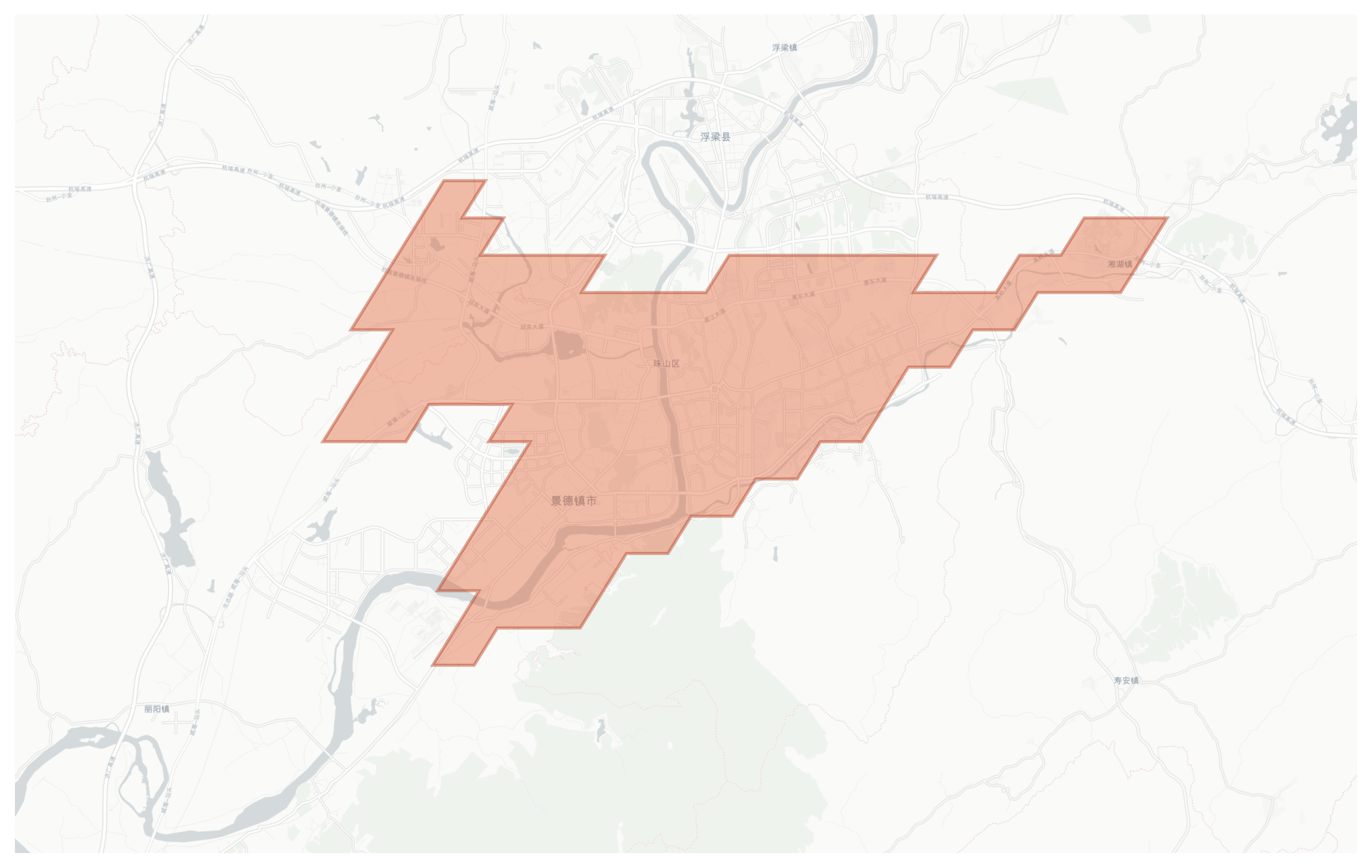 Jingdezhen geographic map