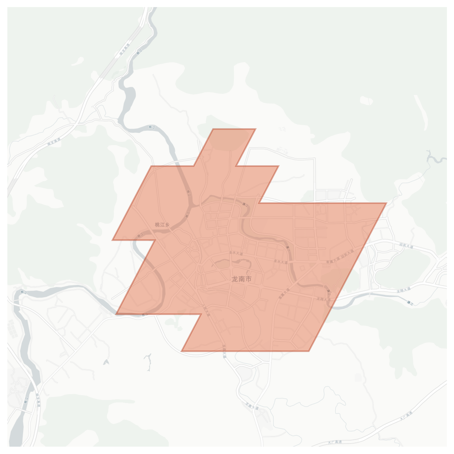 Longnan geographic map