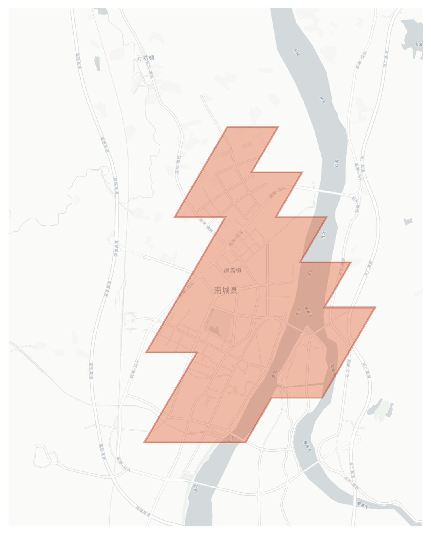 Nancheng geographic map