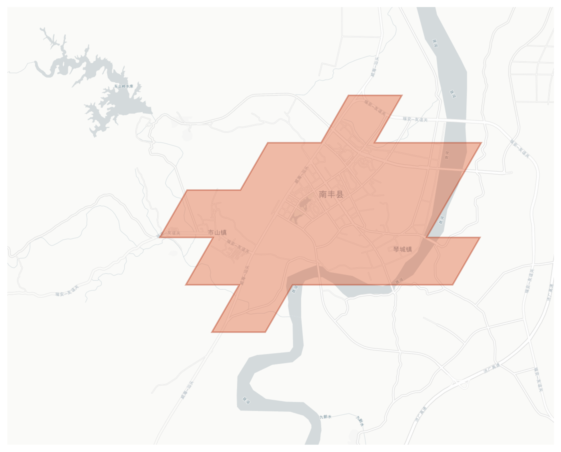 Nanfeng geographic map
