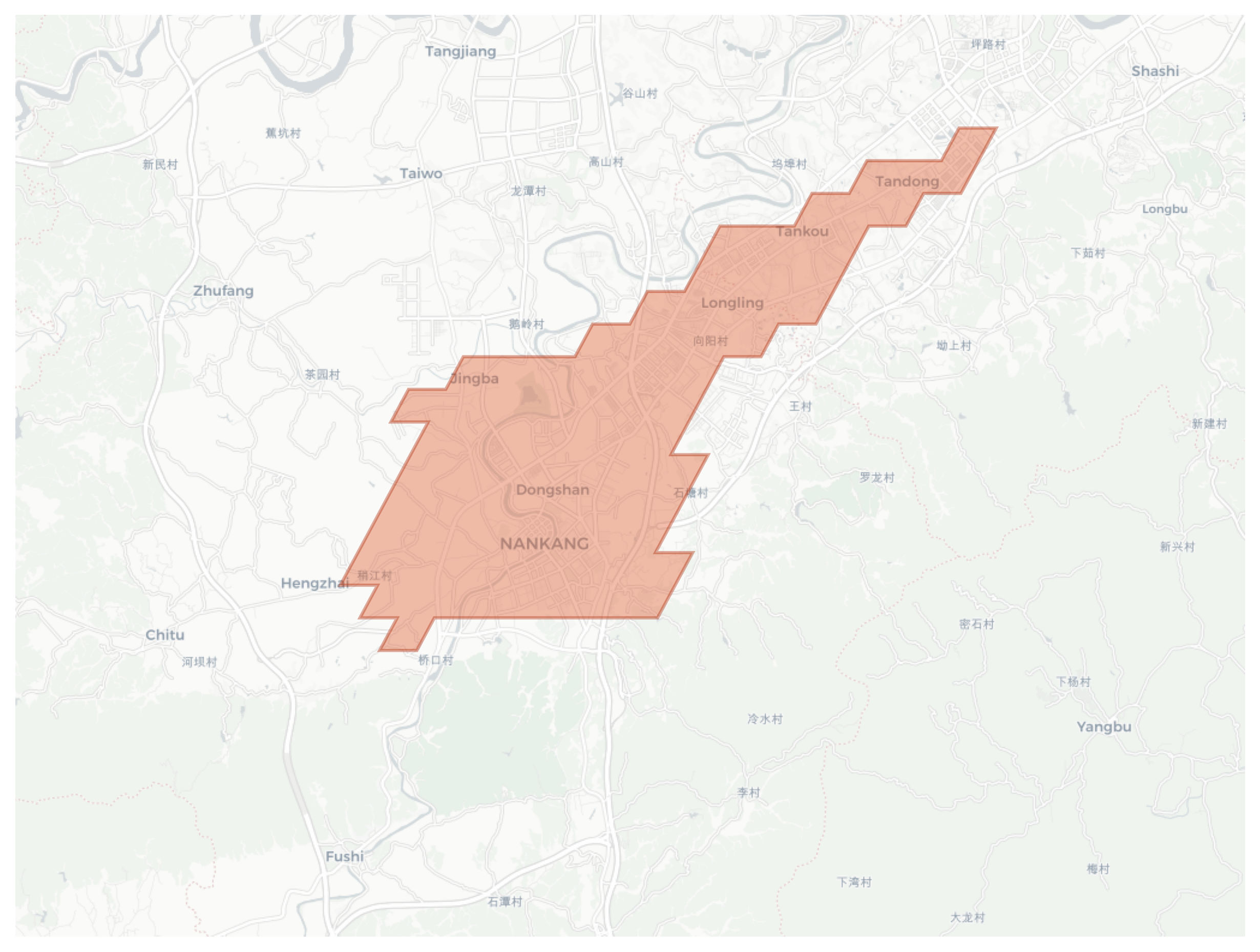 Nankang geographic map