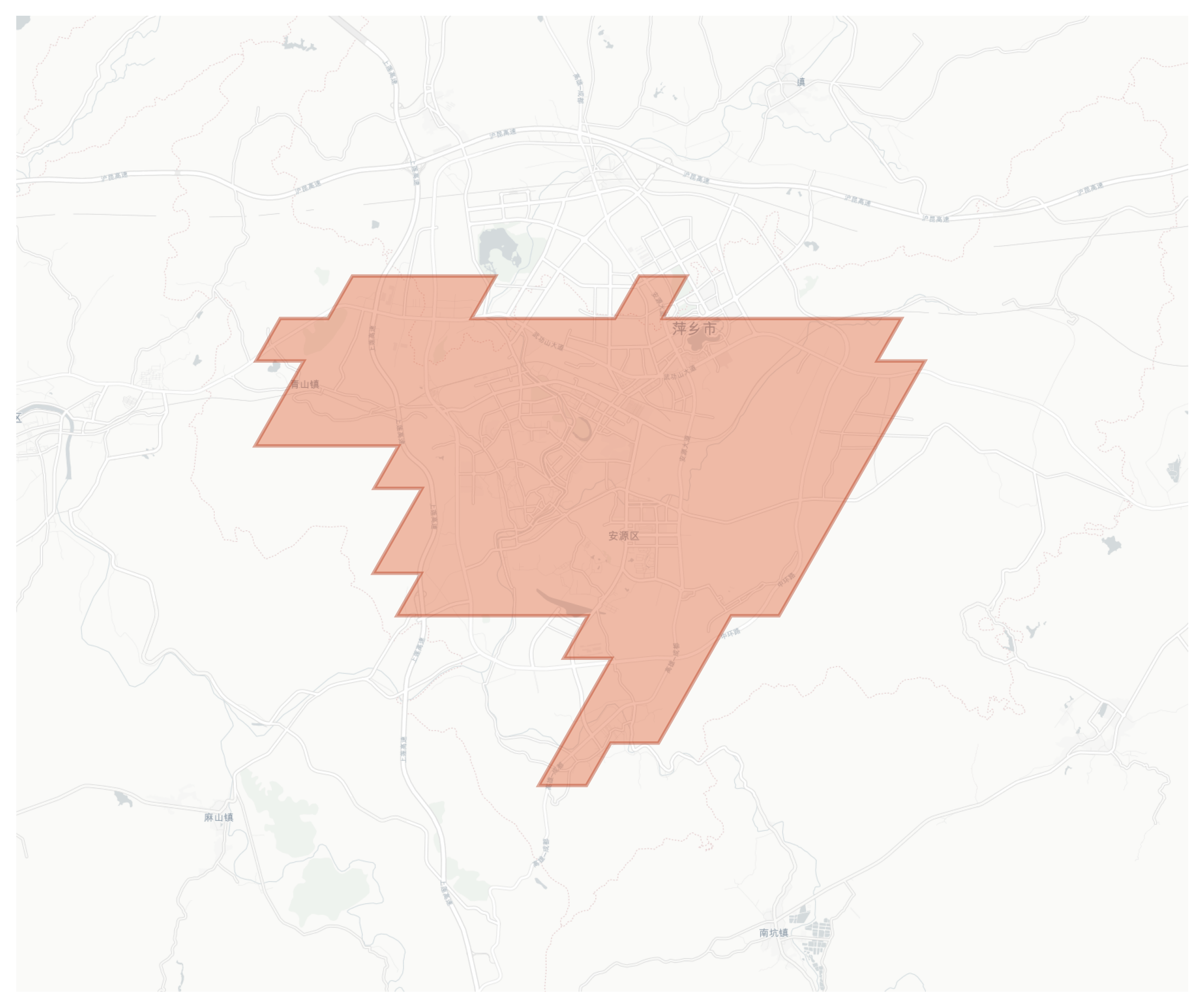 Pingxiang geographic map
